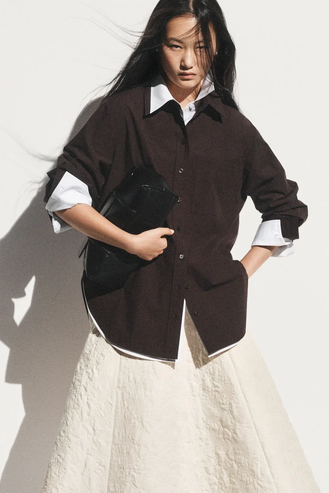 Юбка миди прямого кроя с вышивкой, COS