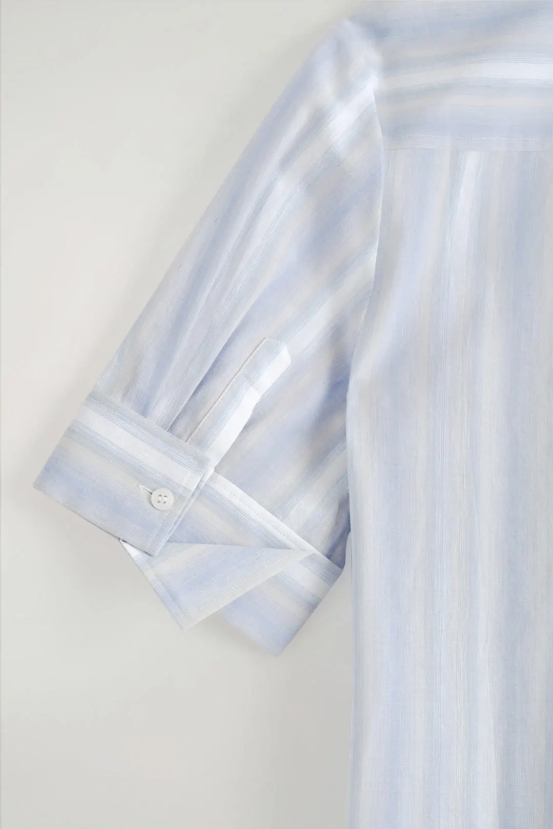 Полосатое платье-рубашка свободного кроя с рукавами до локтя, COS