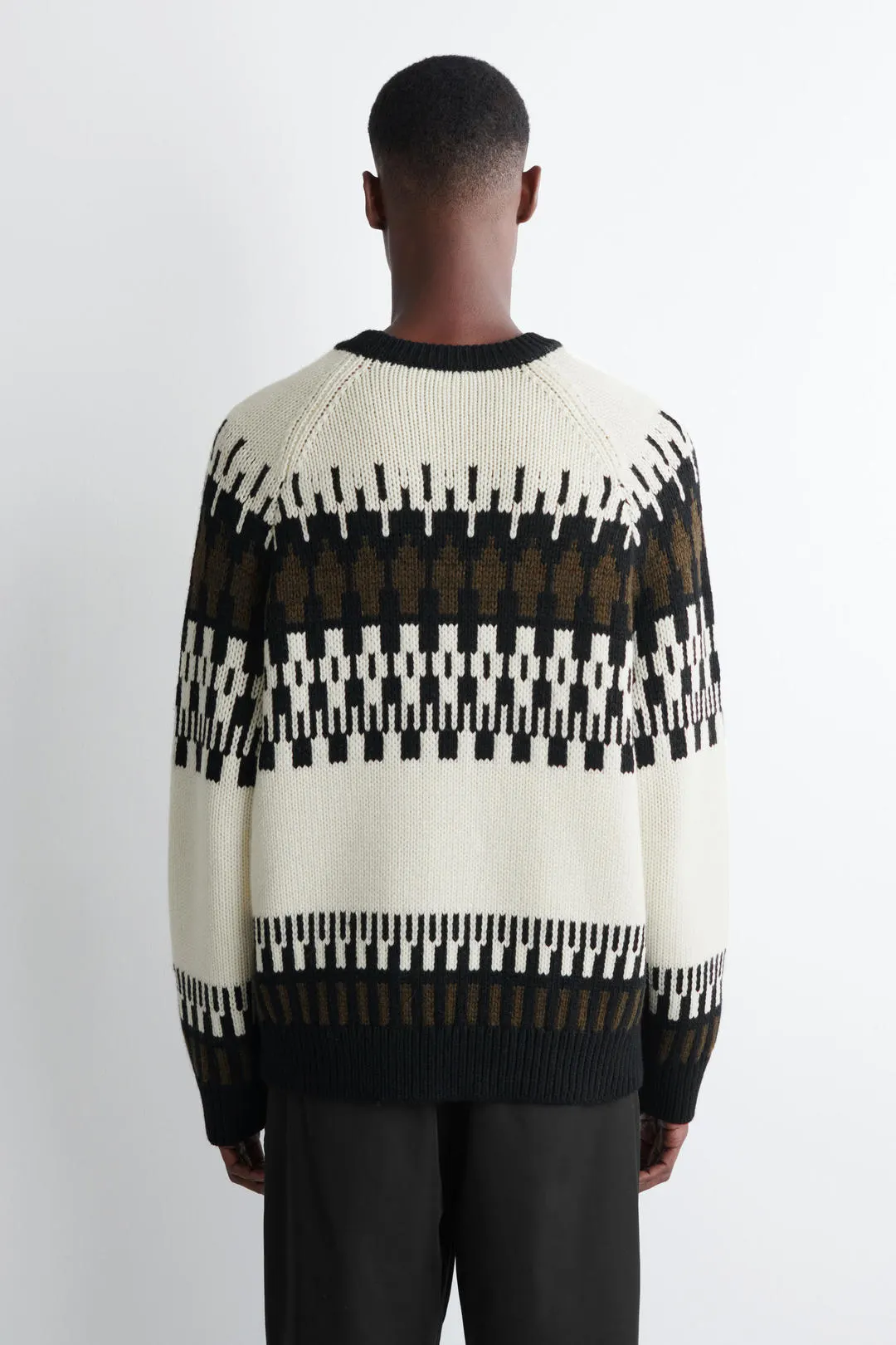 Джемпер из смесовой шерсти с узором Fair Isle свободного кроя, COS