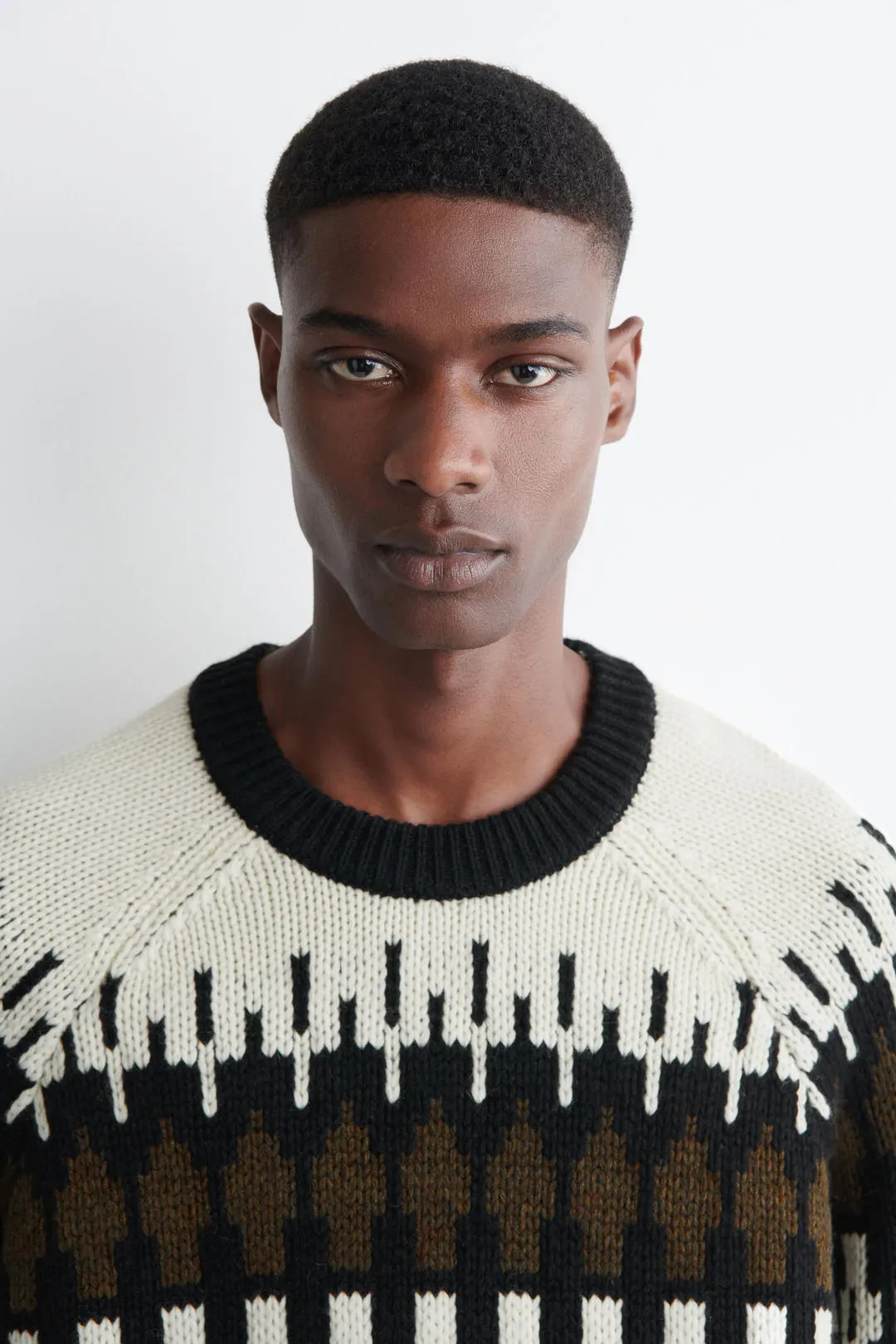 Джемпер из смесовой шерсти с узором Fair Isle свободного кроя, COS