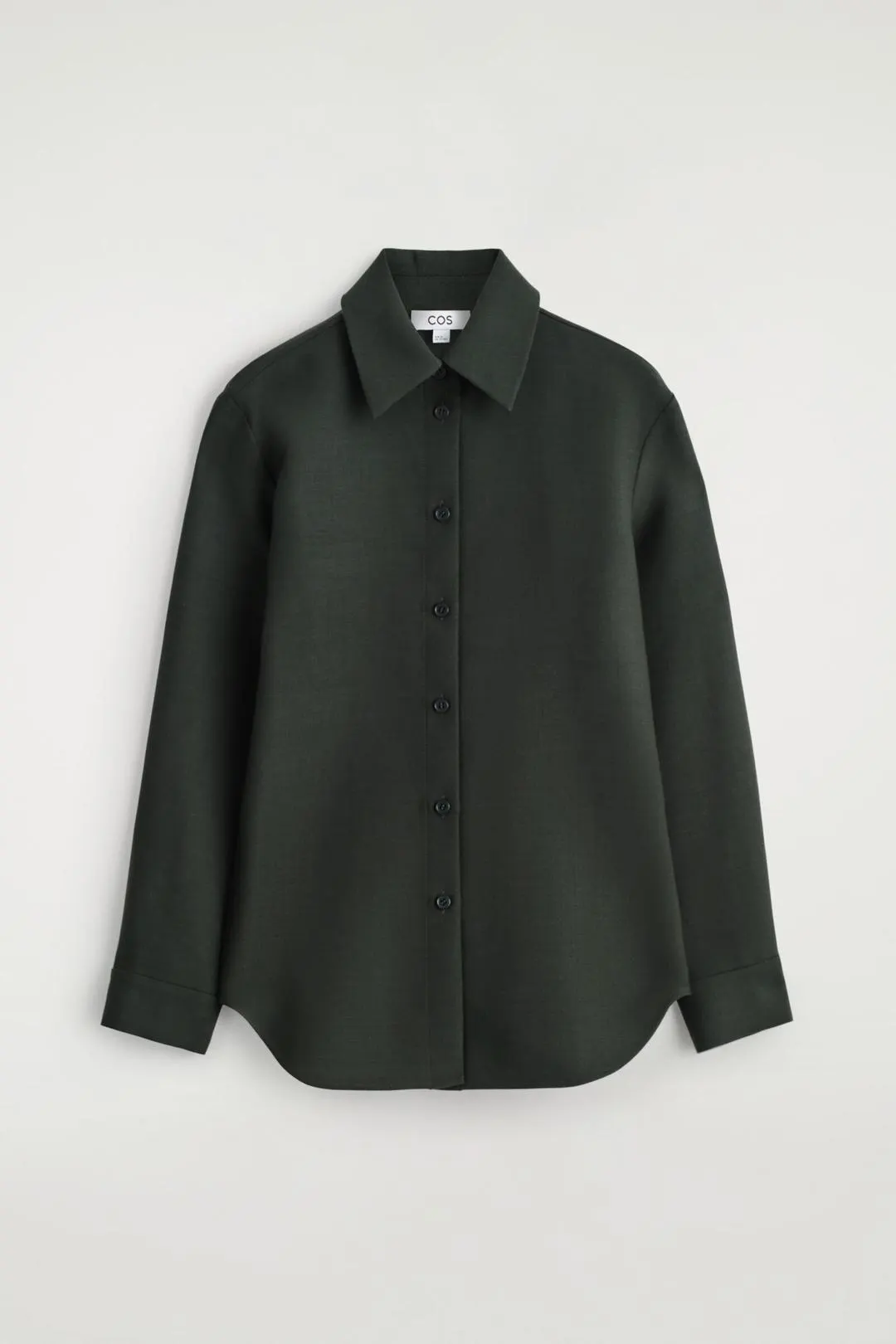 Рубашка из смесовой шерсти классического кроя, COS