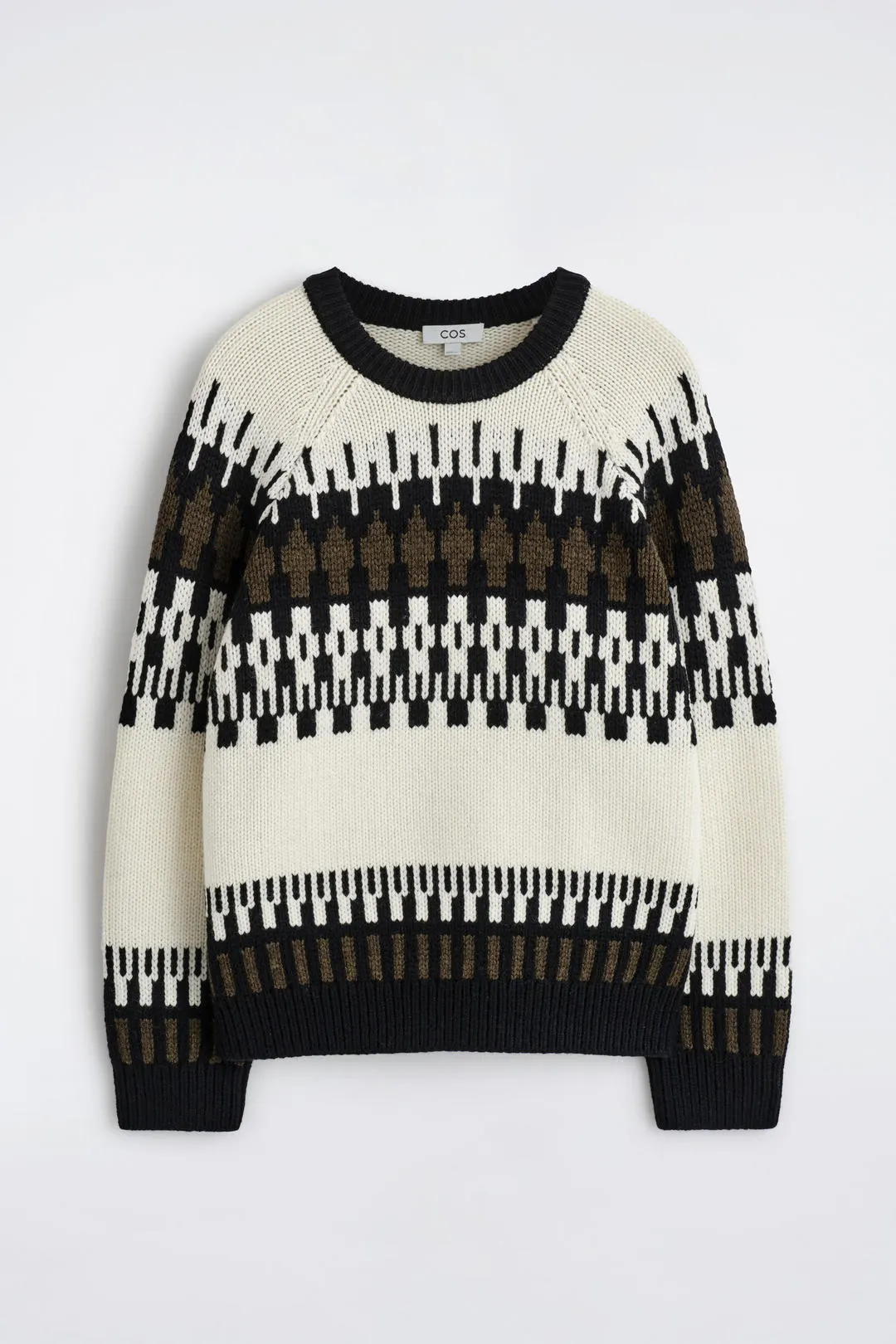 Джемпер из смесовой шерсти с узором Fair Isle свободного кроя, COS