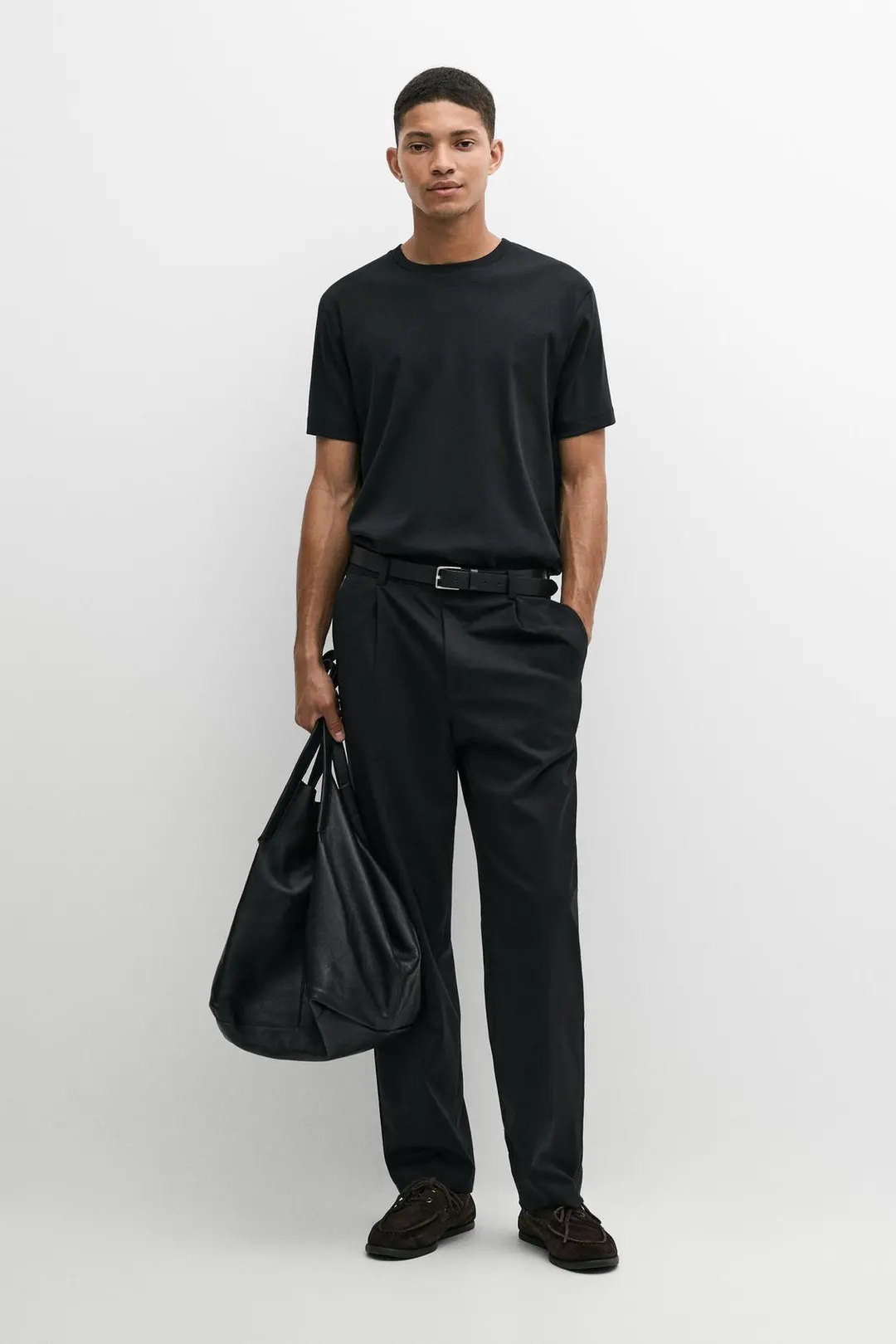 Футболка в рубчик из 100% мерсеризованного хлопка, Massimo Dutti