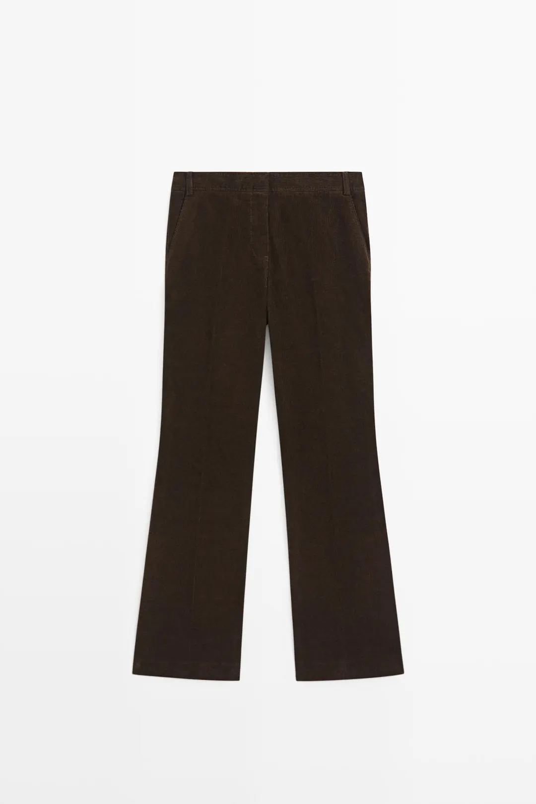 Брюки вельветовые расклешенные, Massimo Dutti