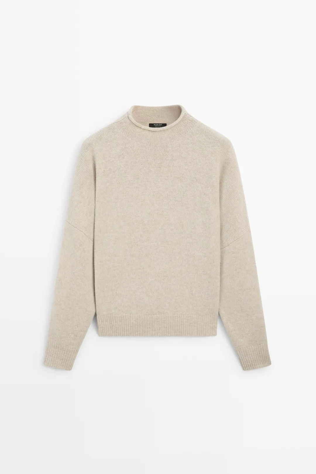 Свитер вязаный оверсайз из 100% шерсти, Massimo Dutti