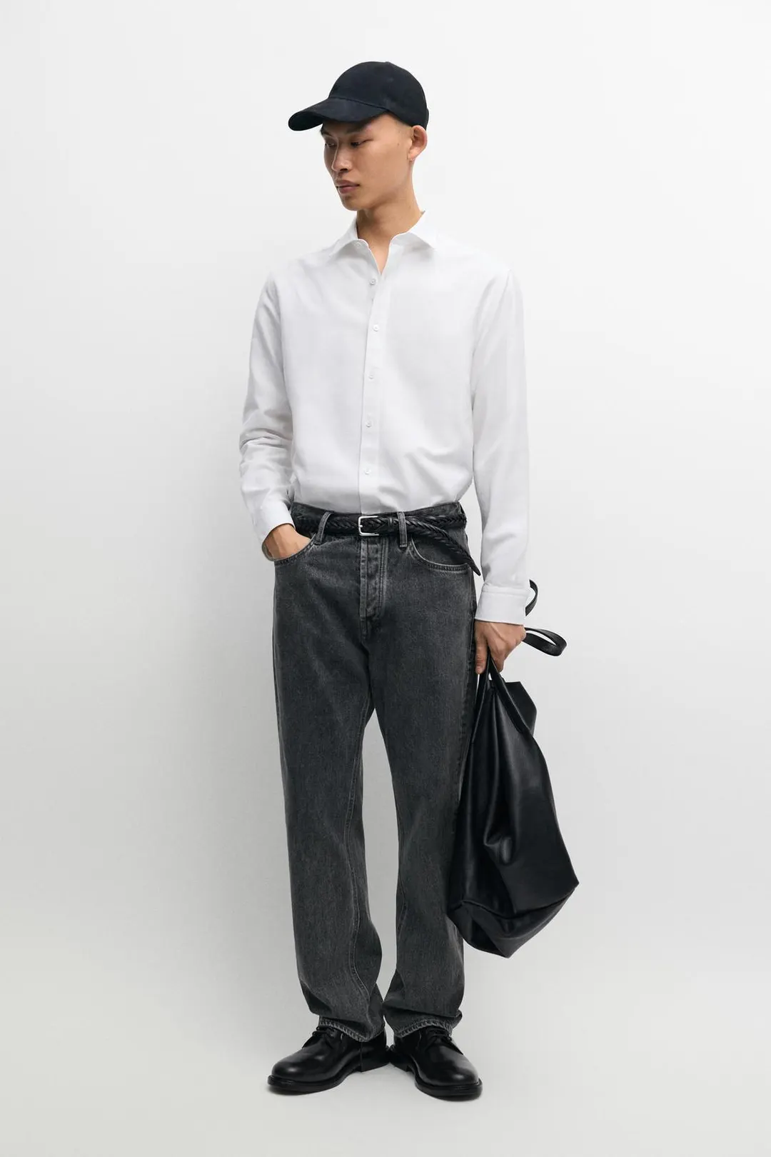 Оксфордская рубашка стандартного кроя из 100% хлопка, Massimo Dutti
