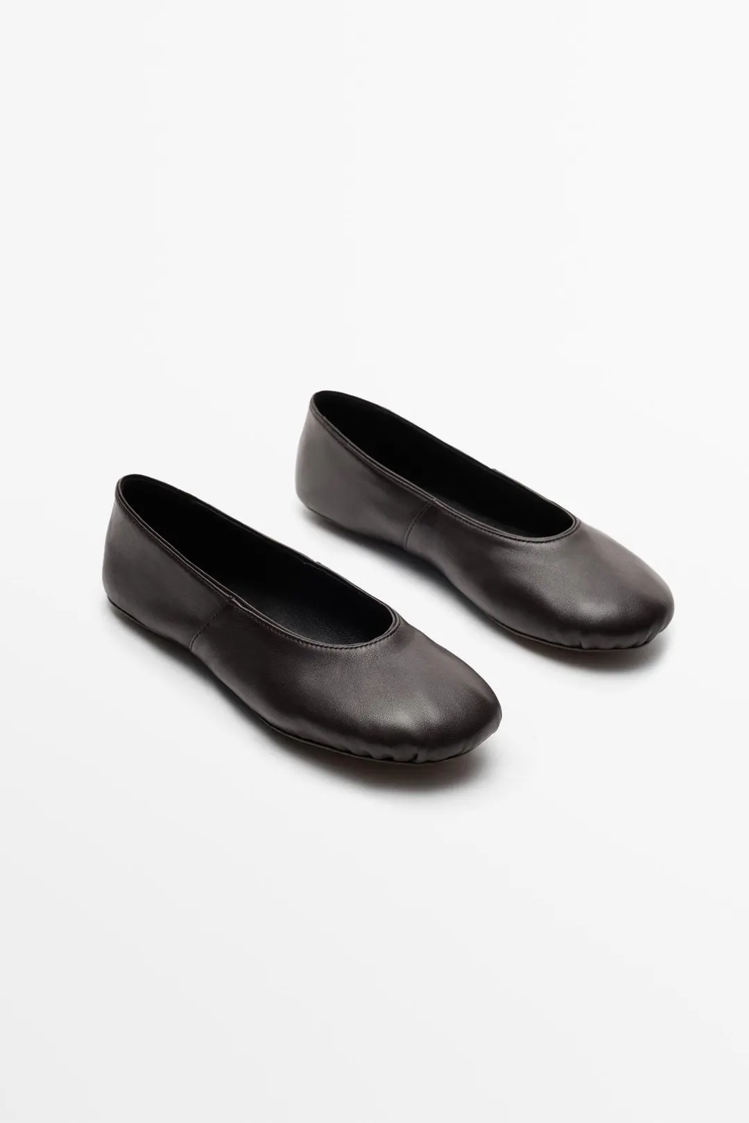 Балетки из мягкой кожи, Massimo Dutti