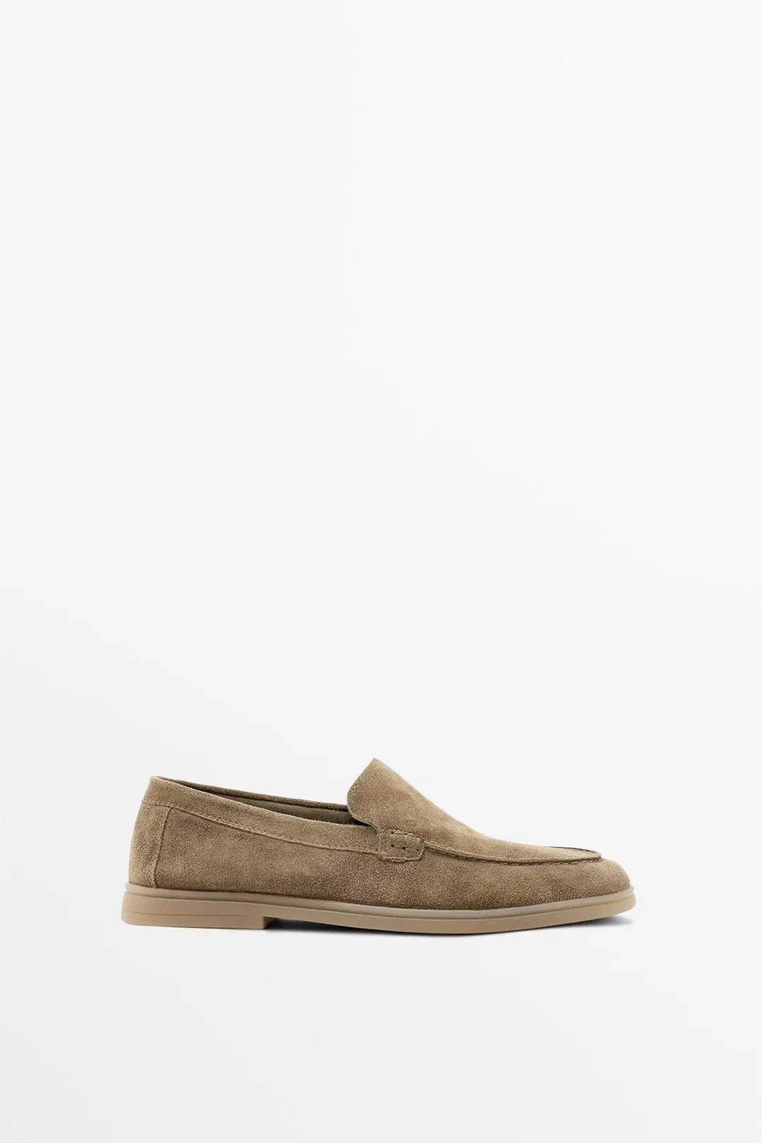 Лоферы из кожаного спилка, Massimo Dutti