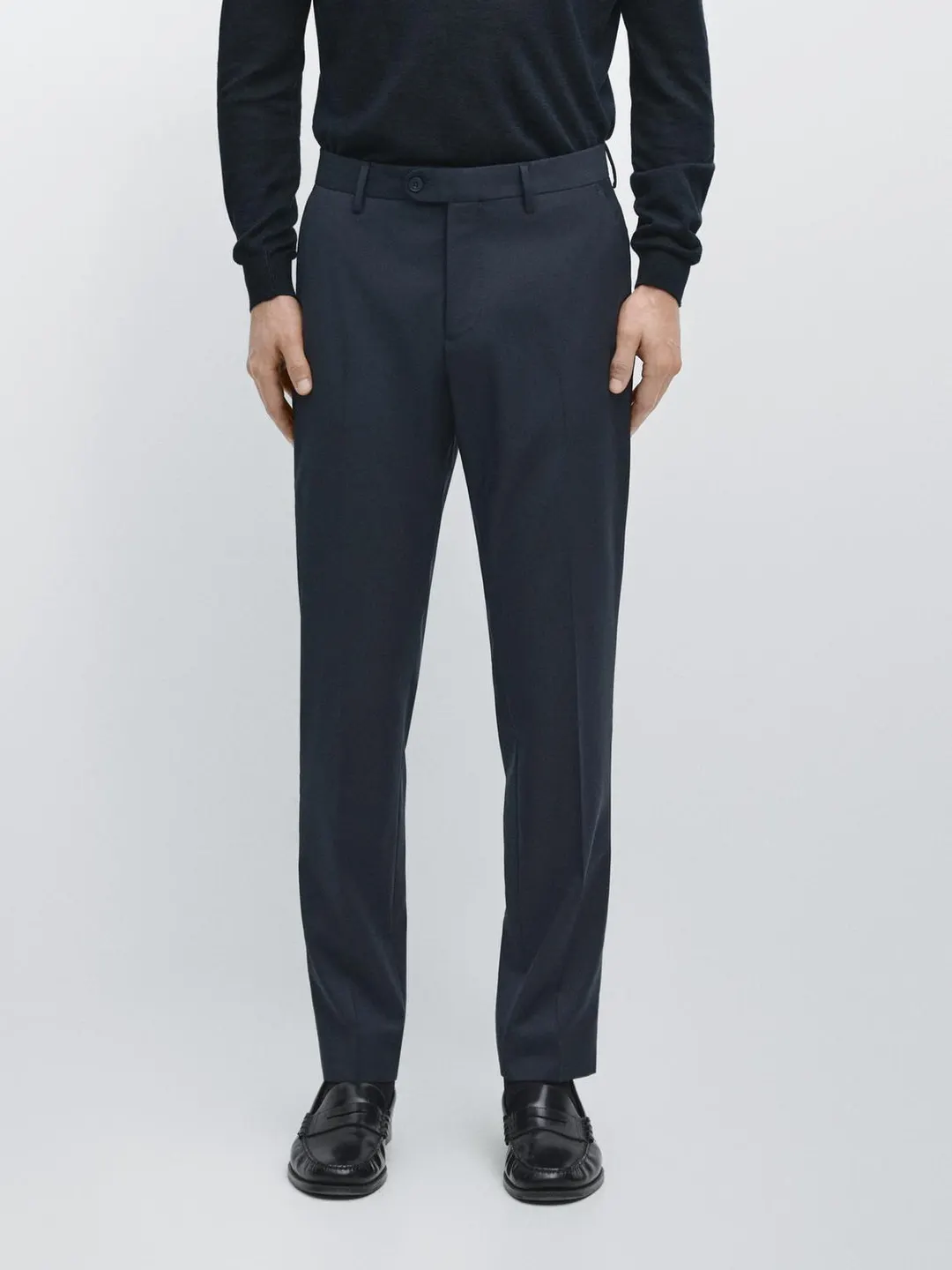 Костюмные брюки из холодной шерсти, Massimo Dutti