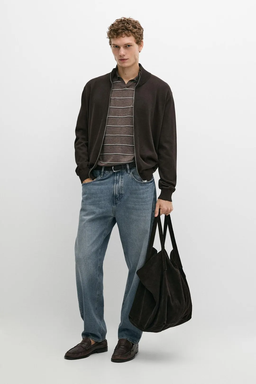 Кардиган из 100% хлопка, Massimo Dutti