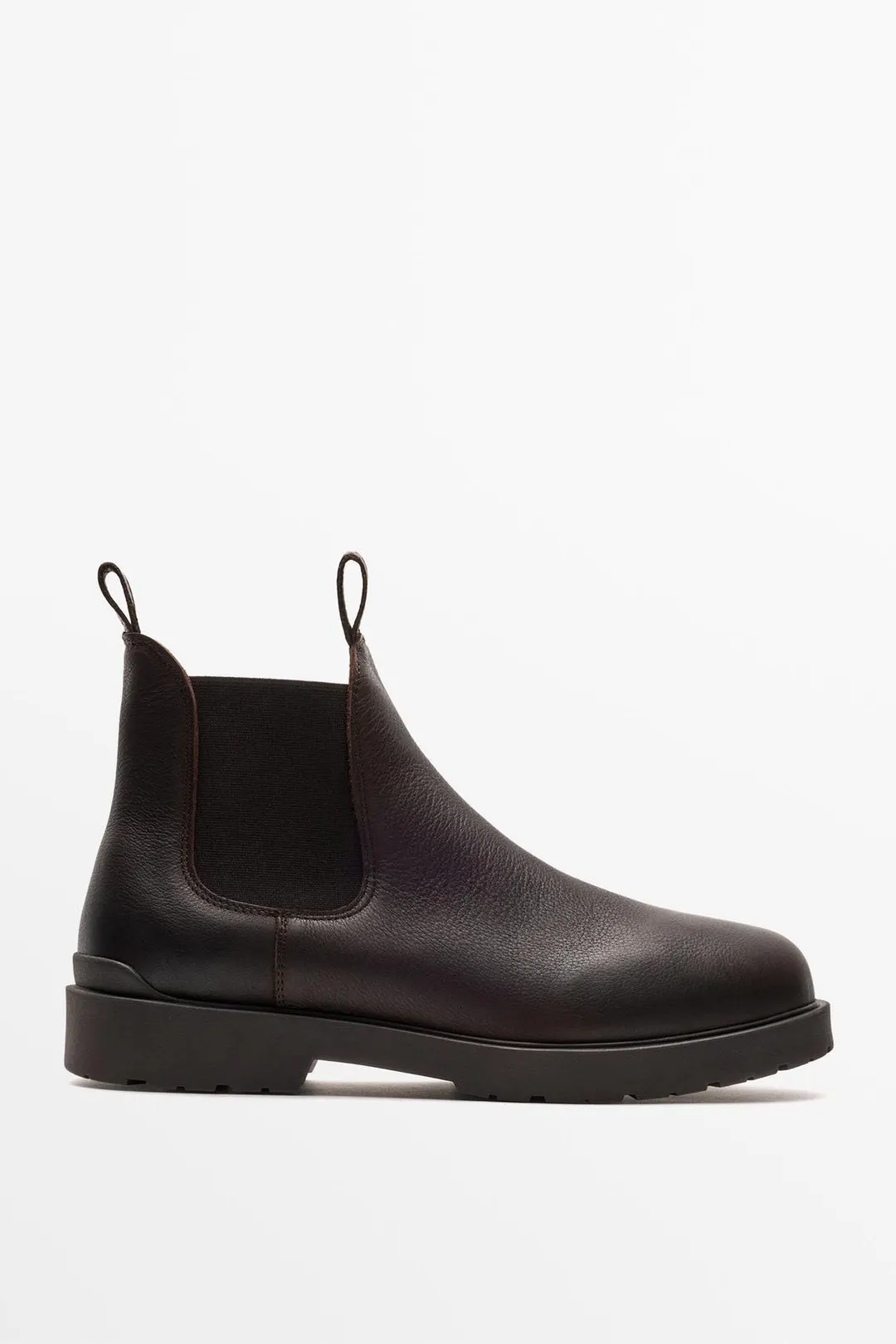 Ботинки челси из промасленной кожи, Massimo Dutti