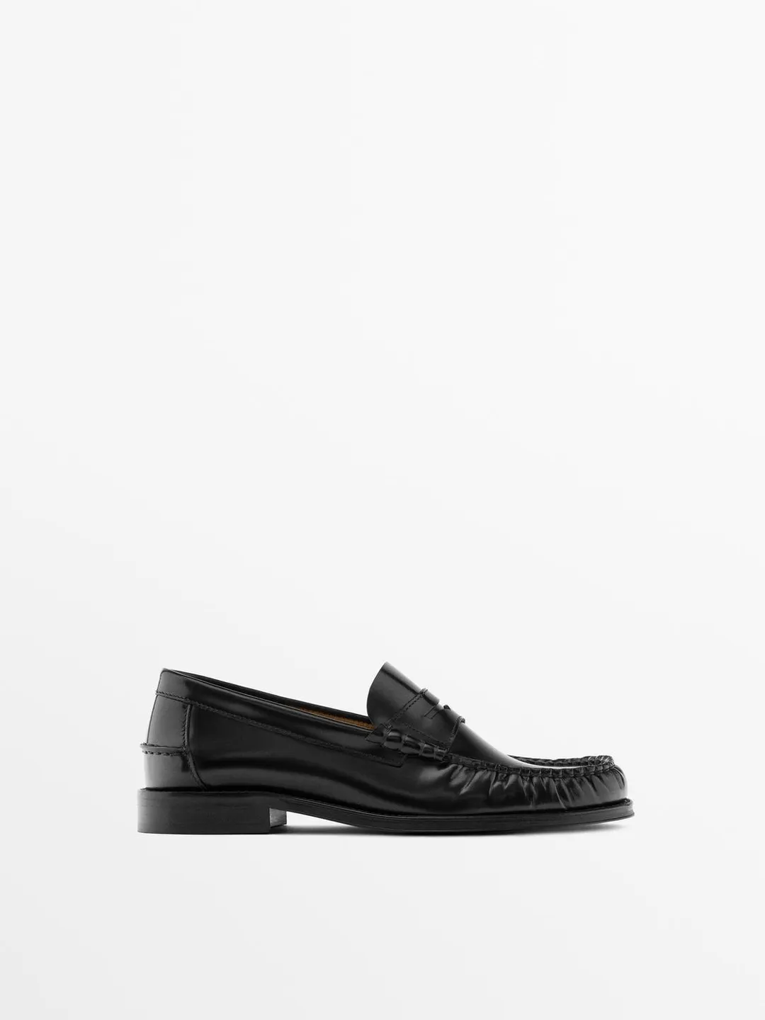 Лоферы кожаные, Massimo Dutti