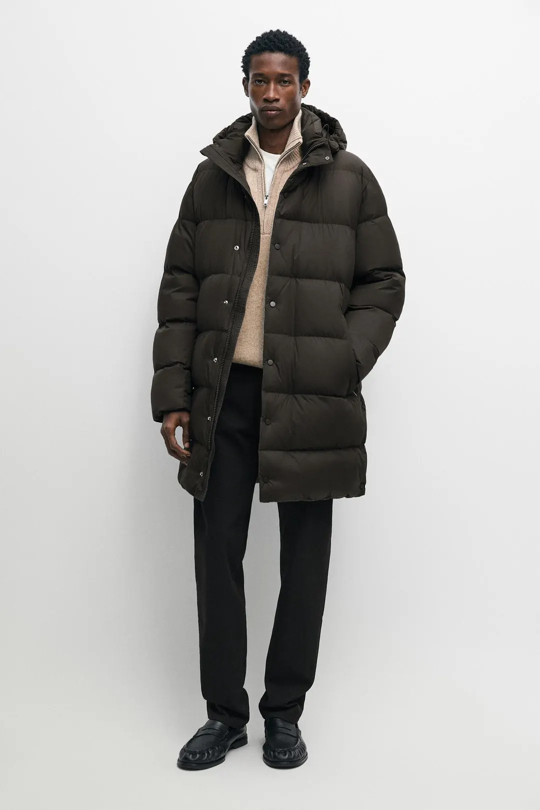 Пуховик с капюшоном, Massimo Dutti