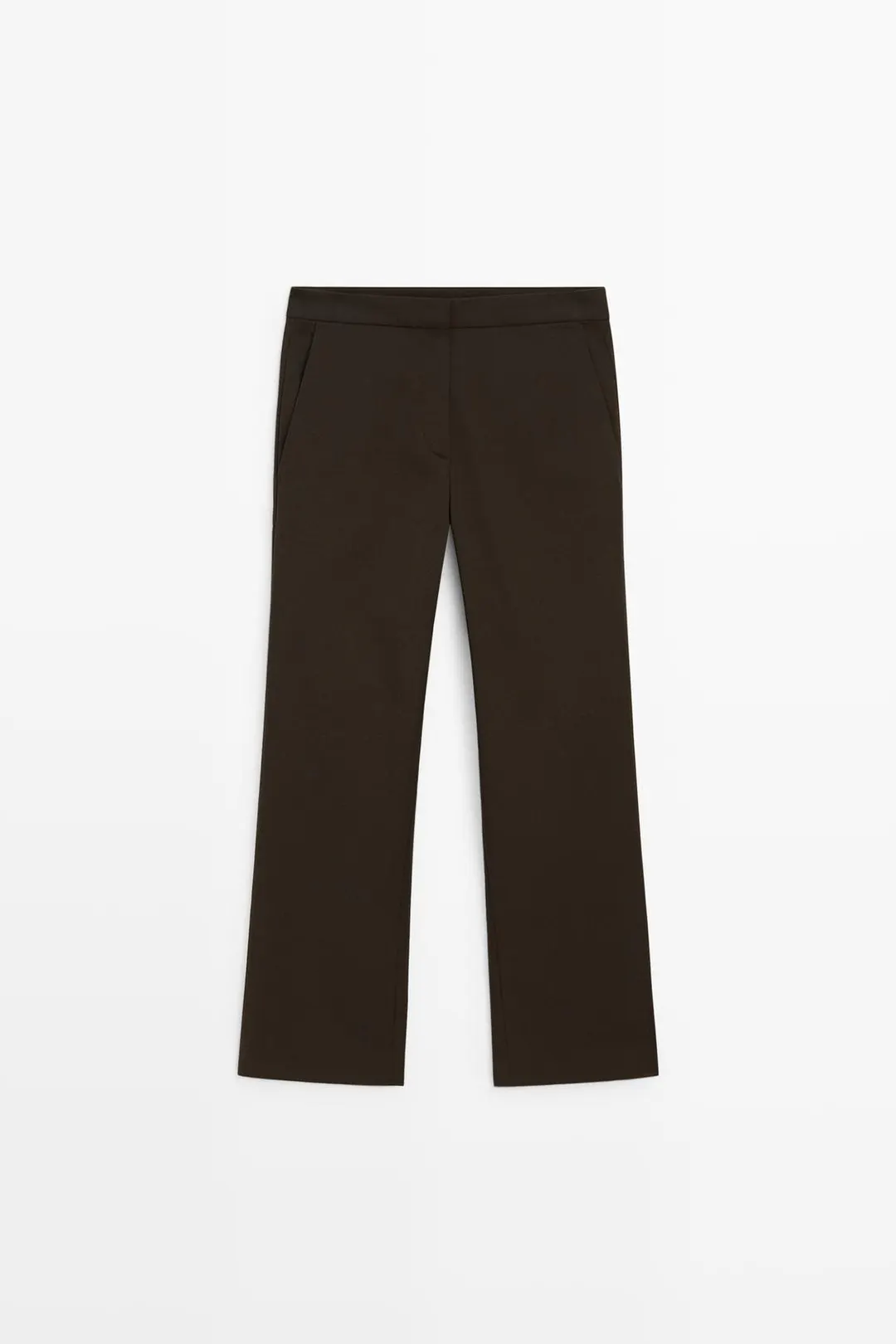 Эластичные брюки с расклешенным низом, Massimo Dutti