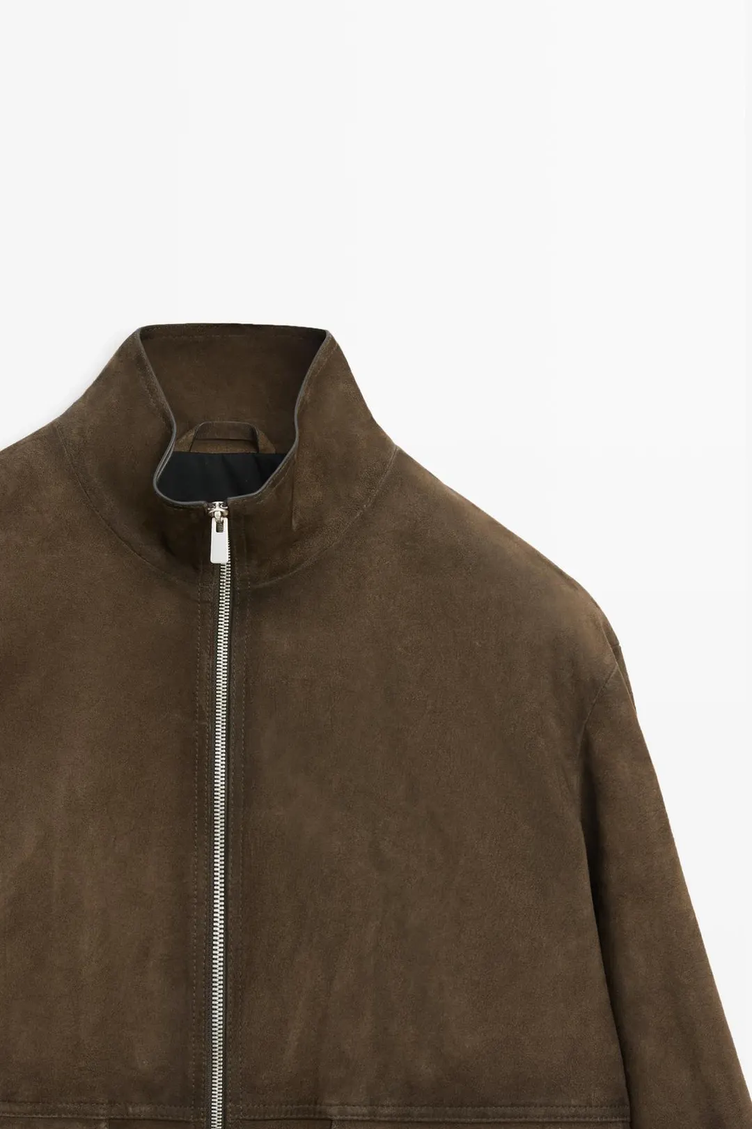 Куртка замшевая с карманами, Massimo Dutti