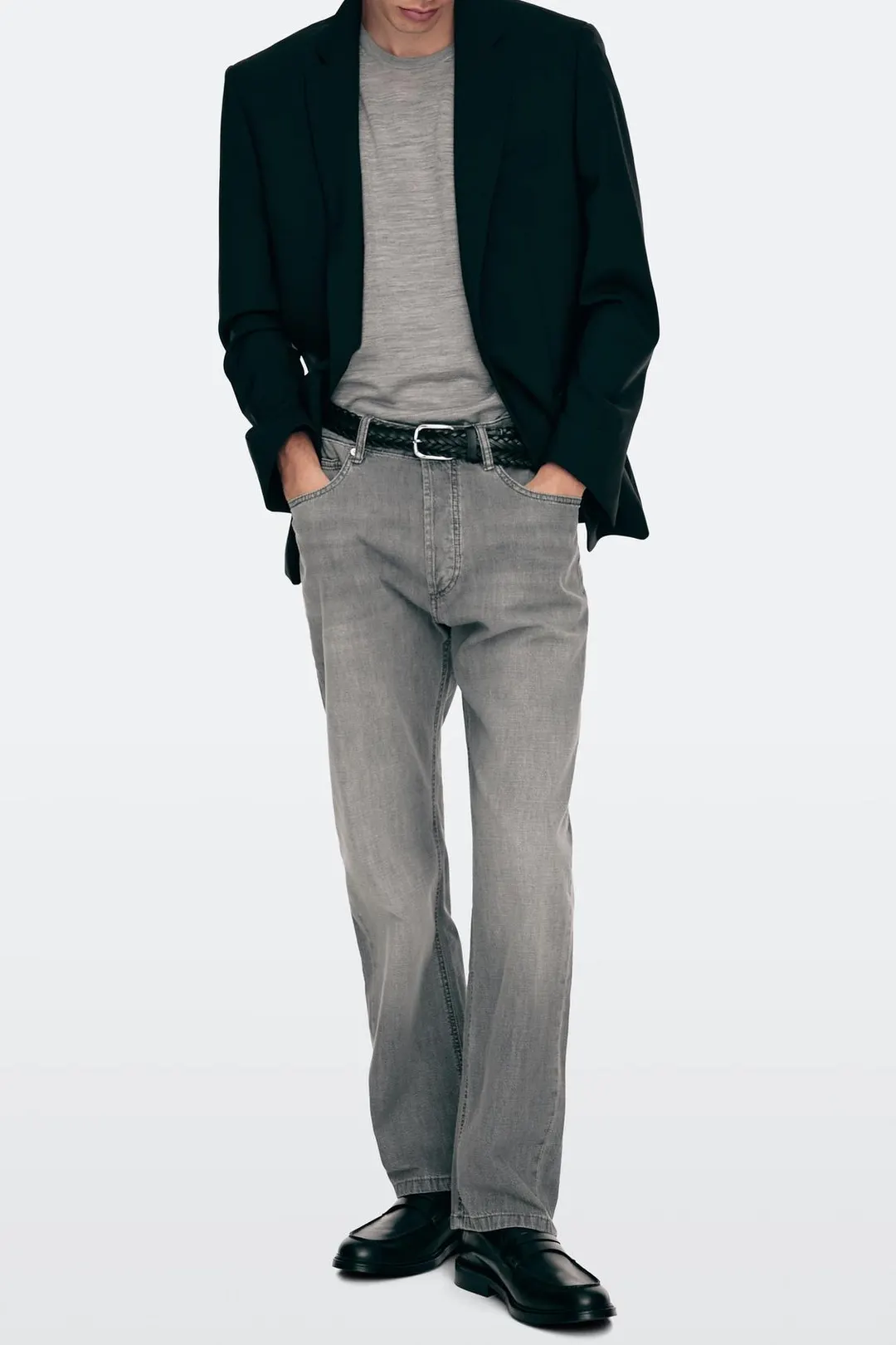 Классические лоферы из кожи наппа, Massimo Dutti