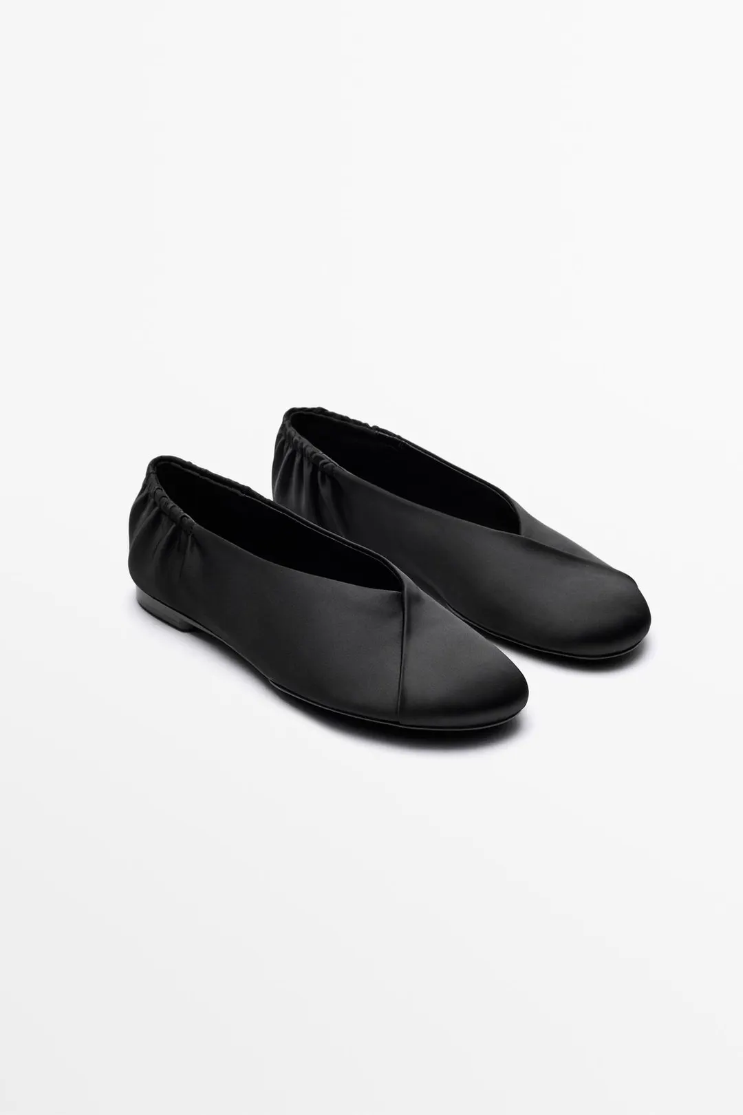 Балетки с перекрестными ремешками, Massimo Dutti