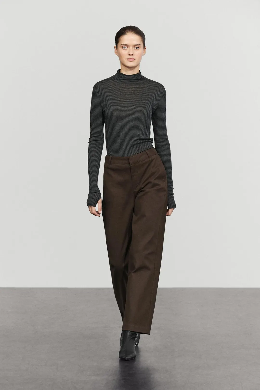 Брюки из эластичного смесового хлопка, Massimo Dutti