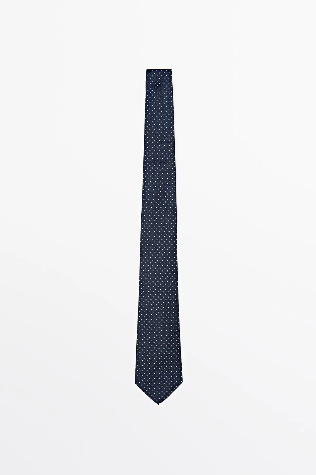 Галстук в горошек из 100% шелка, Massimo Dutti