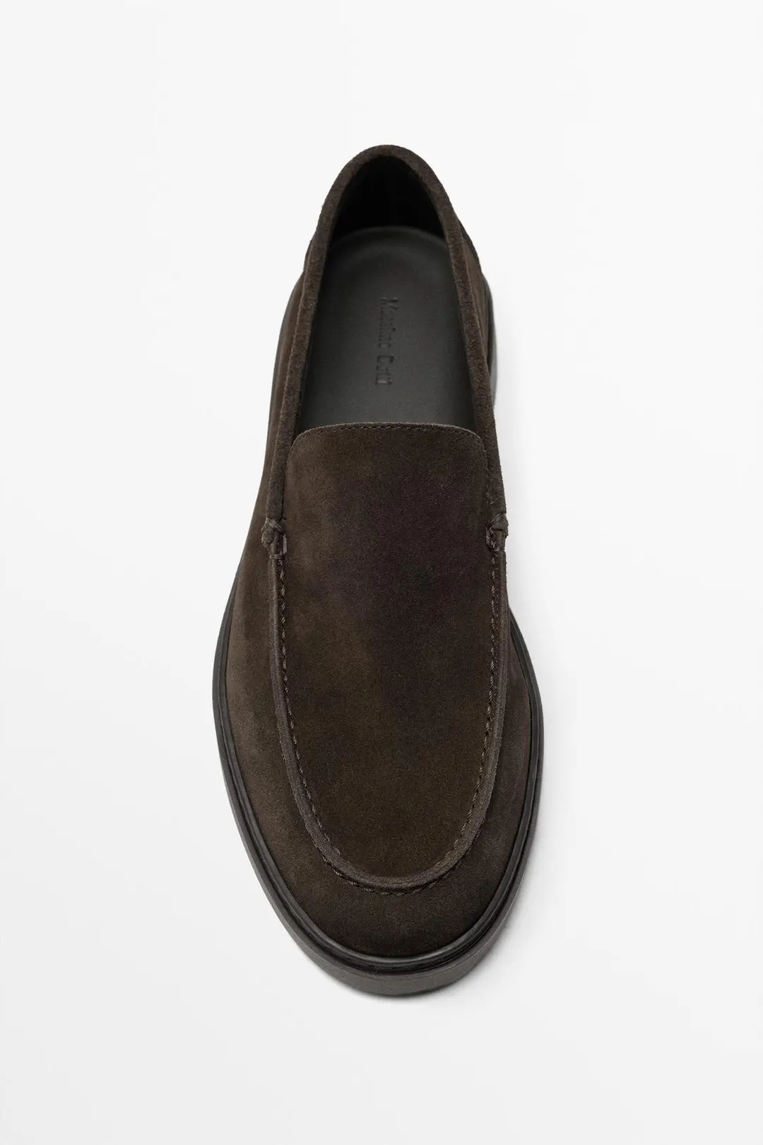 Лоферы из замшевого спилка, Massimo Dutti