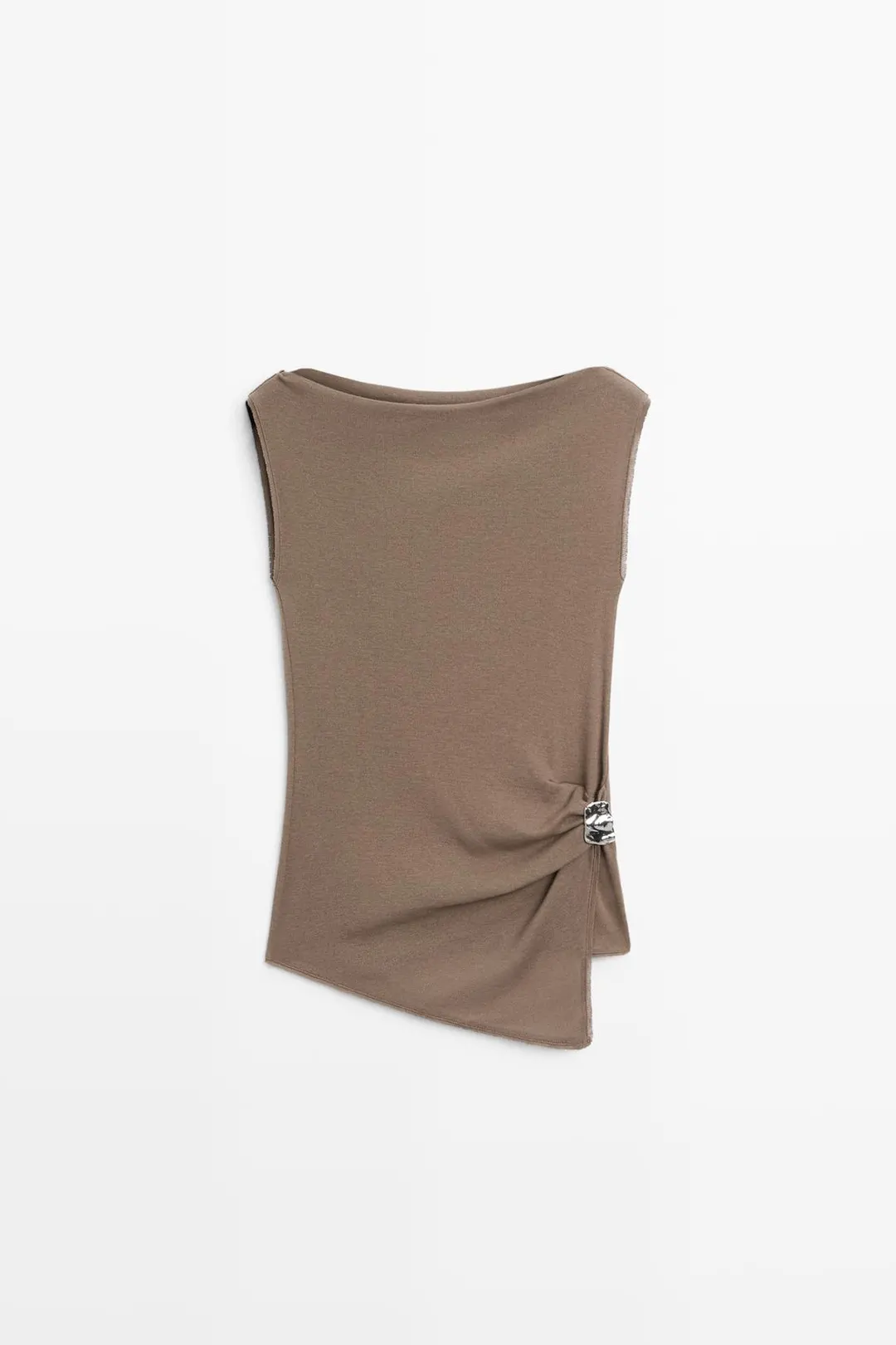 Топ вязаный из 100% хлопка, Massimo Dutti