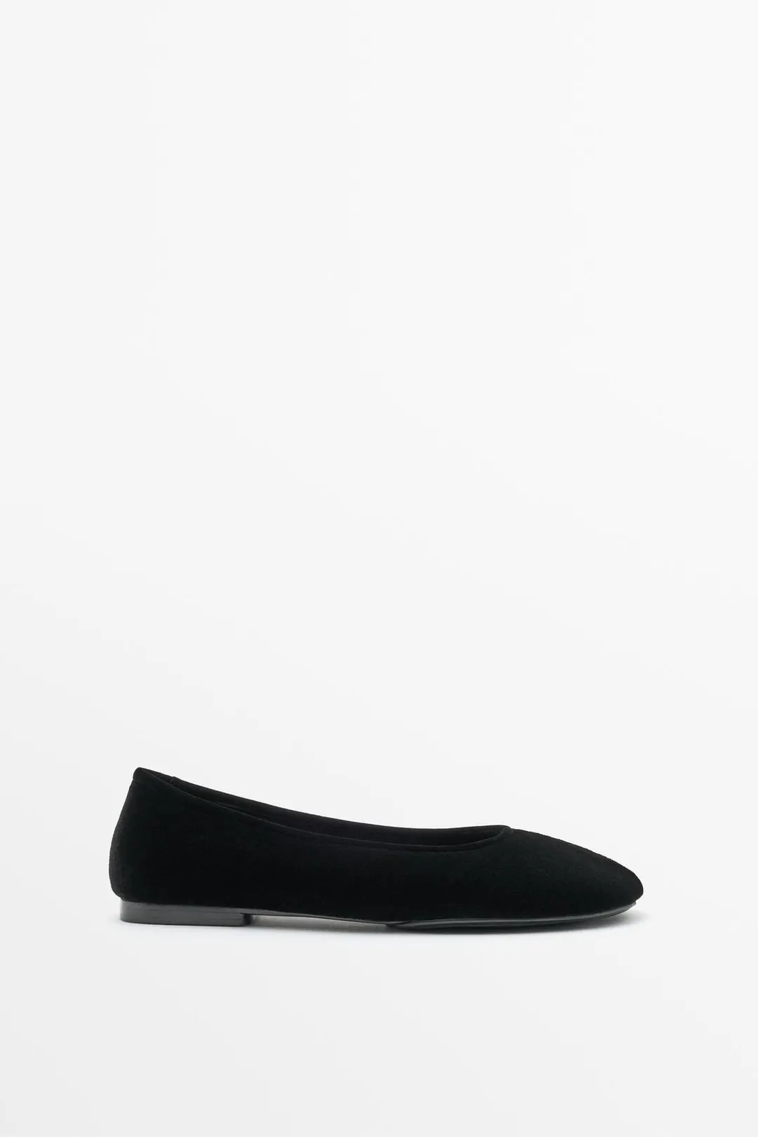 Балетки бархатные, Massimo Dutti