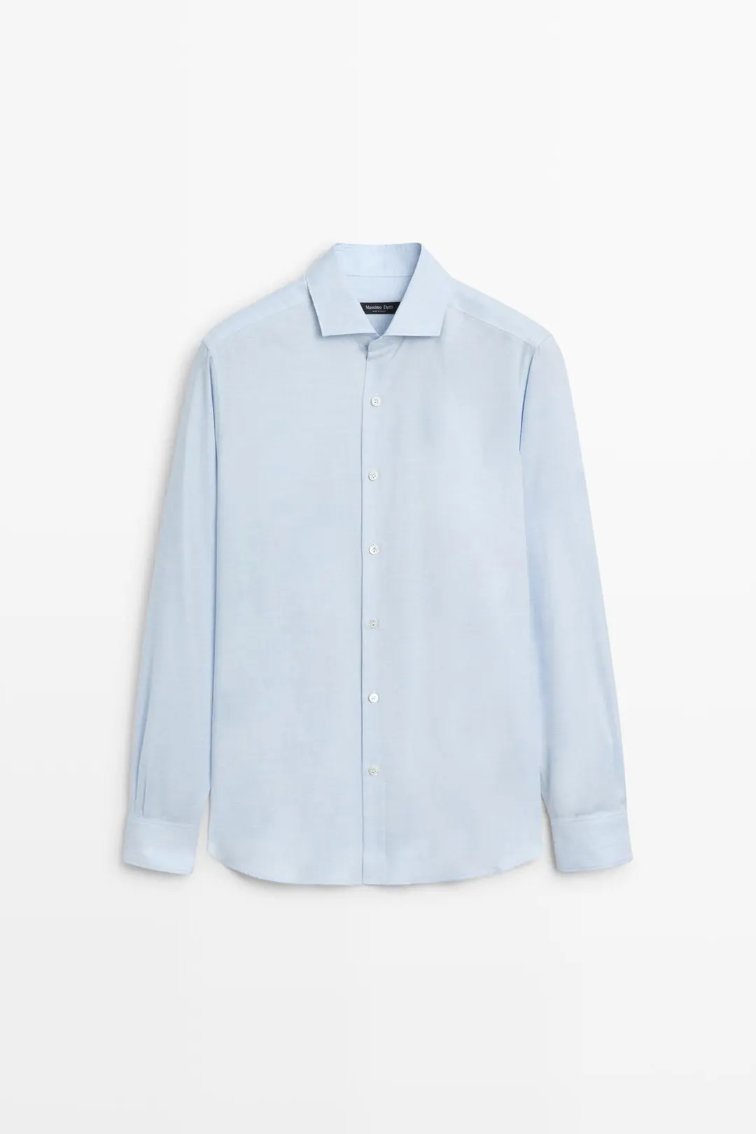 Рубашка стандартного кроя из смесового хлопка, Massimo Dutti