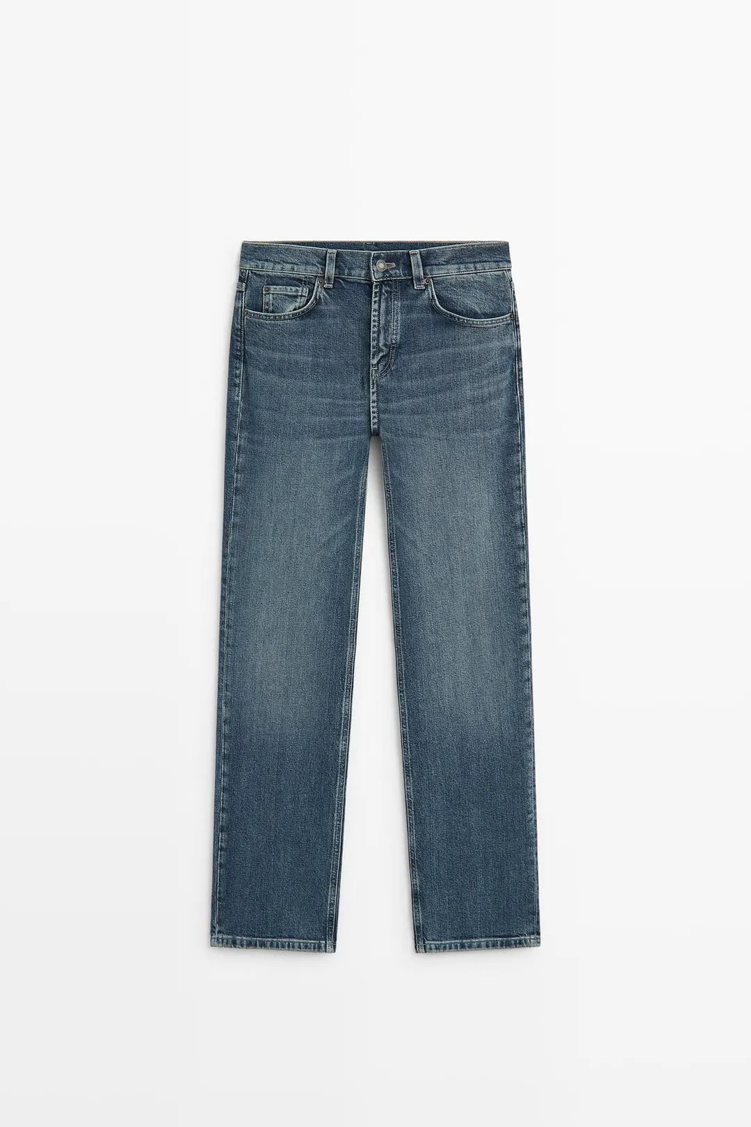 Джинсы прямого кроя со средней посадкой, Massimo Dutti