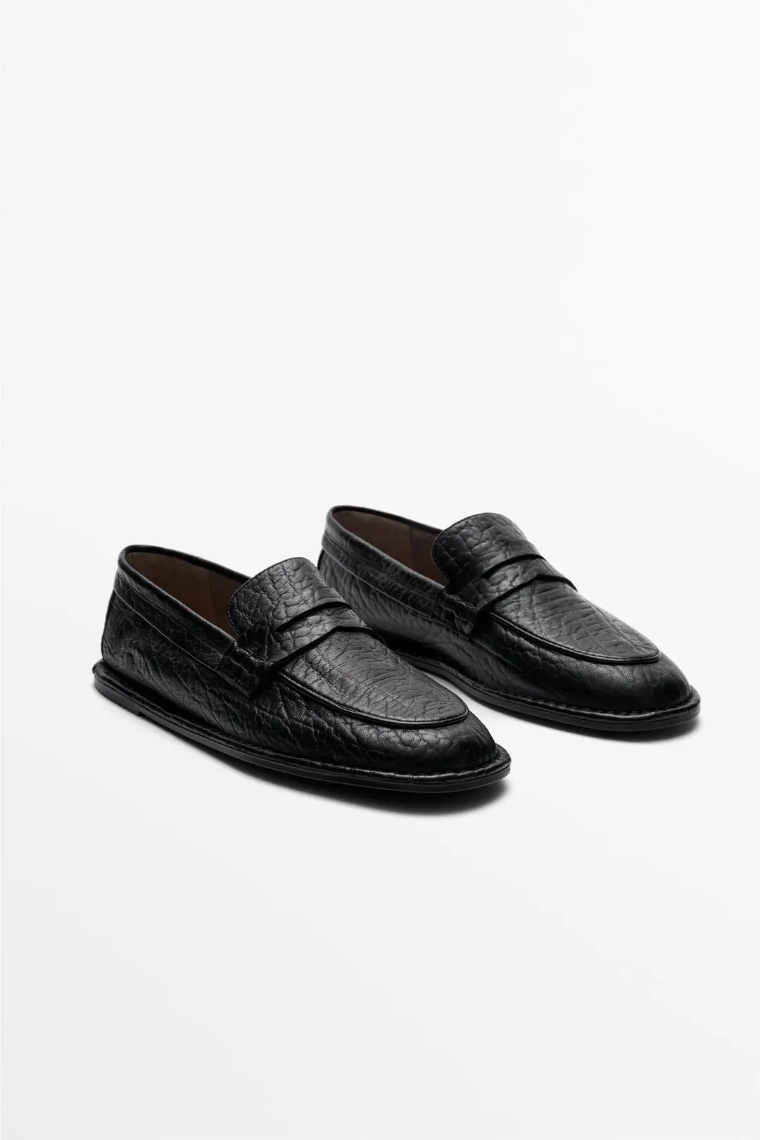 Лоферы из мягкой кожи, Massimo Dutti