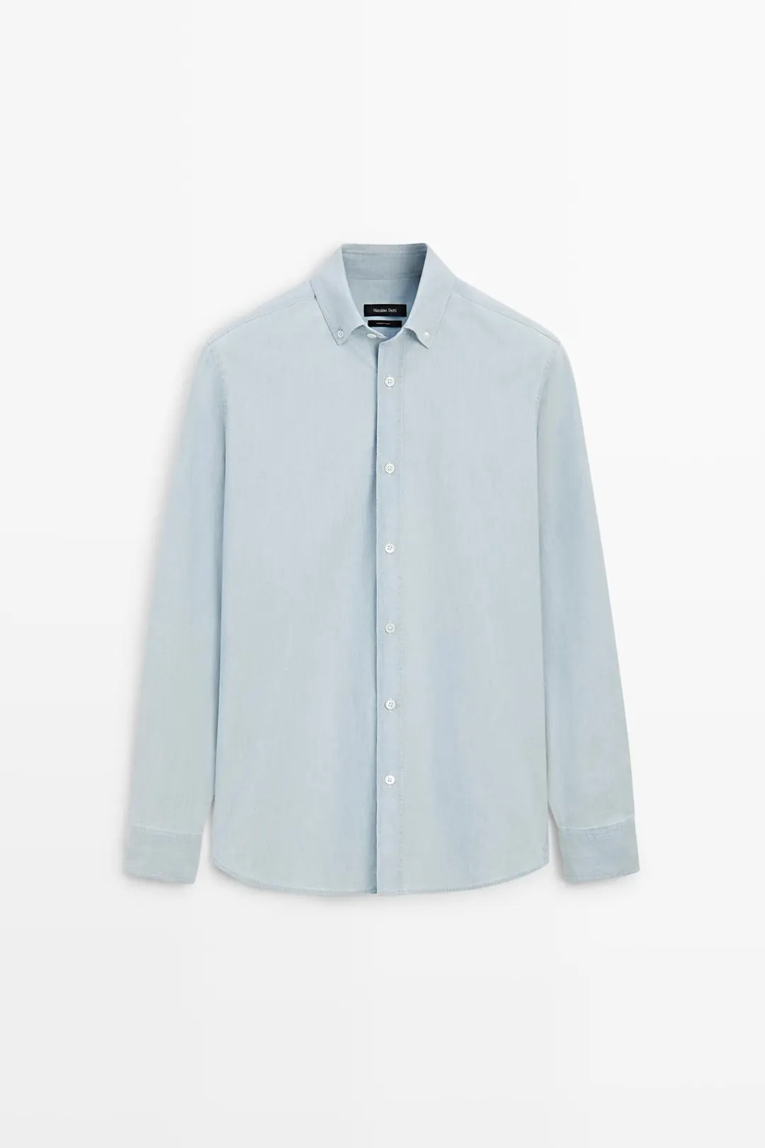 Джинсовая рубашка из 100% хлопка, Massimo Dutti