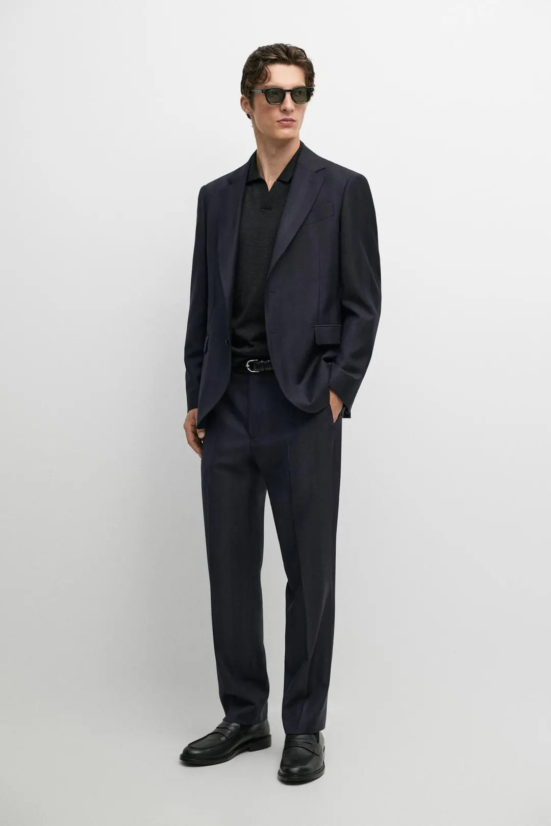 Брюки костюмные в елочку, Massimo Dutti