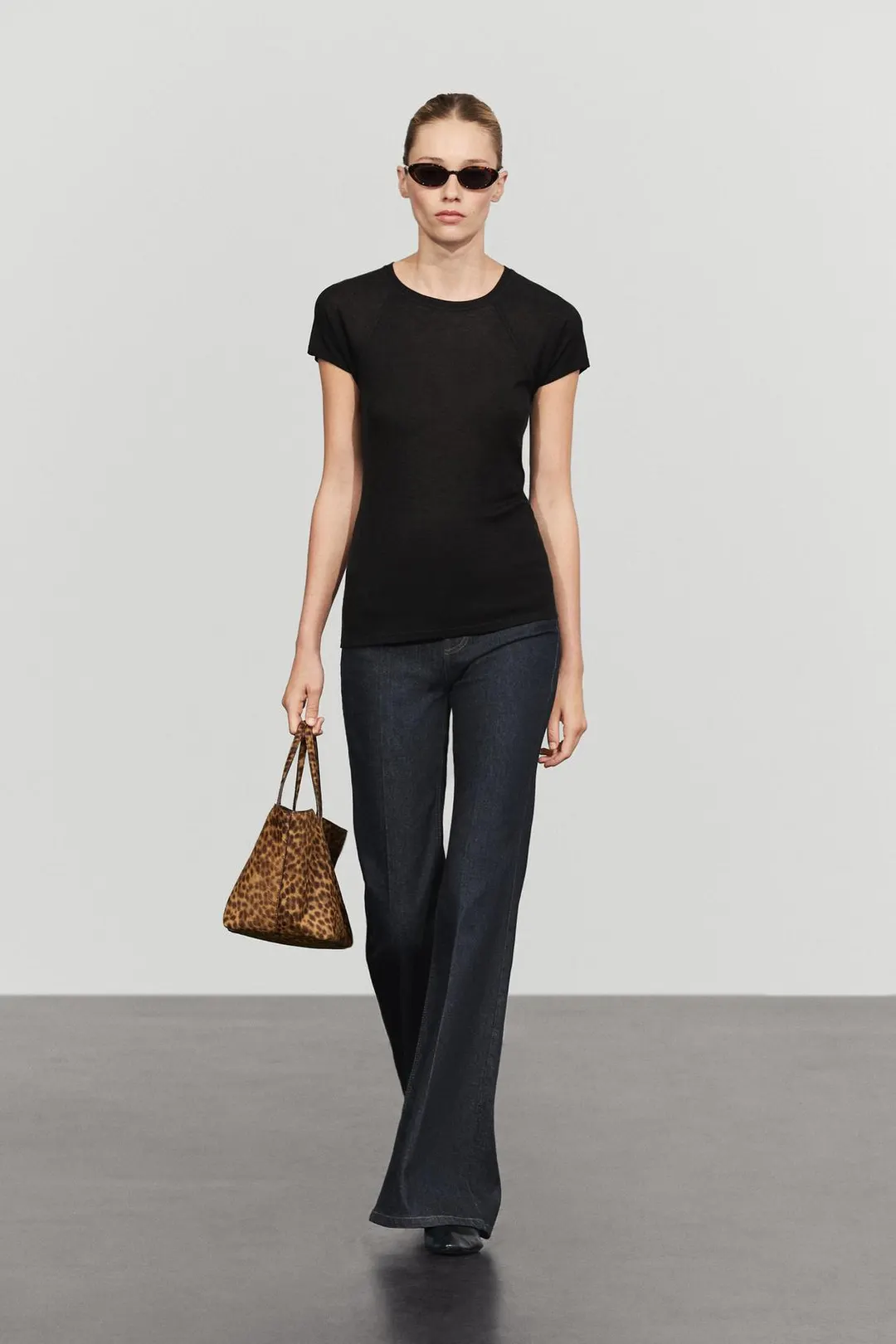 Футболка с короткими рукавами реглан, Massimo Dutti