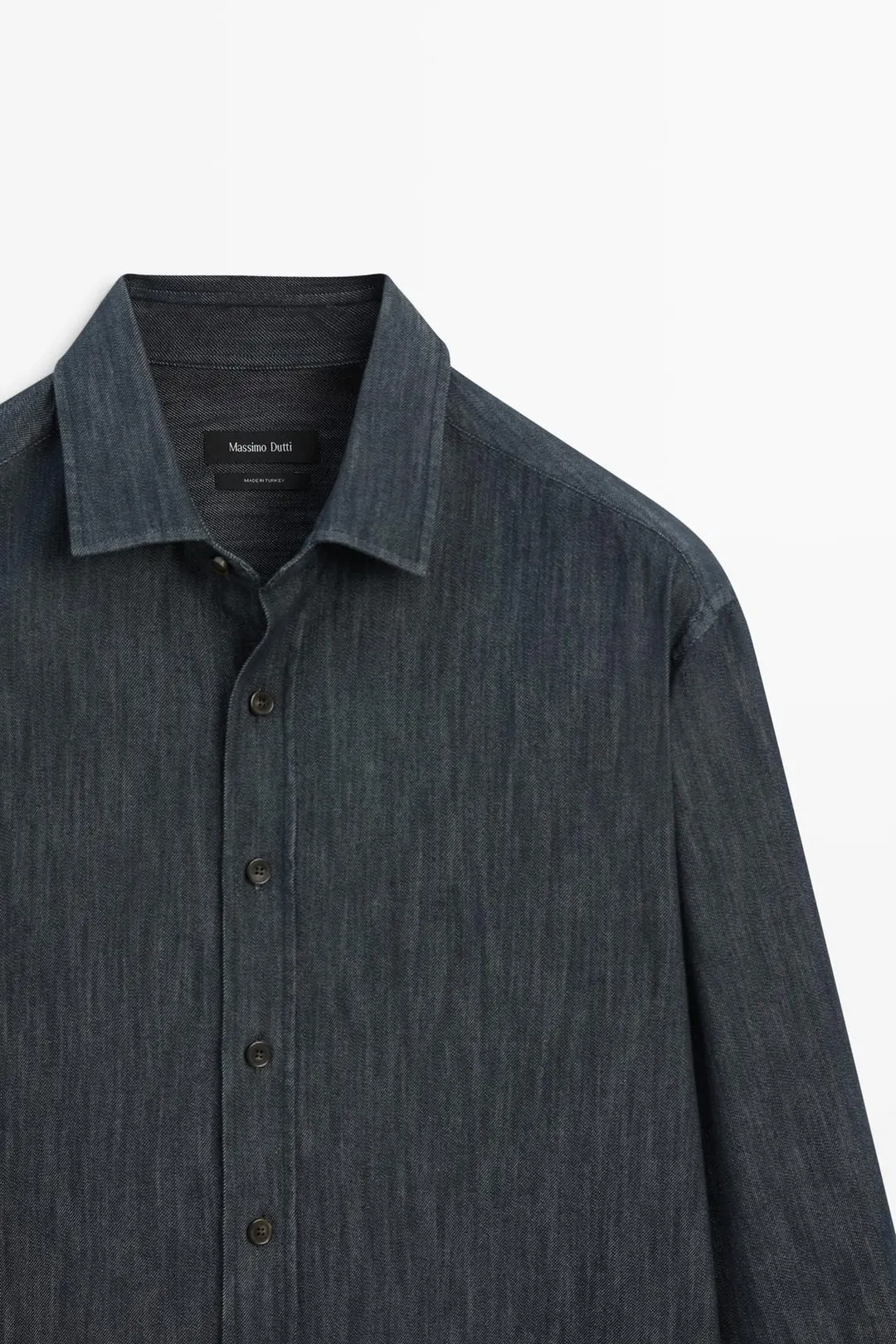 Джинсовая рубашка стандартного кроя из 100% хлопка, Massimo Dutti