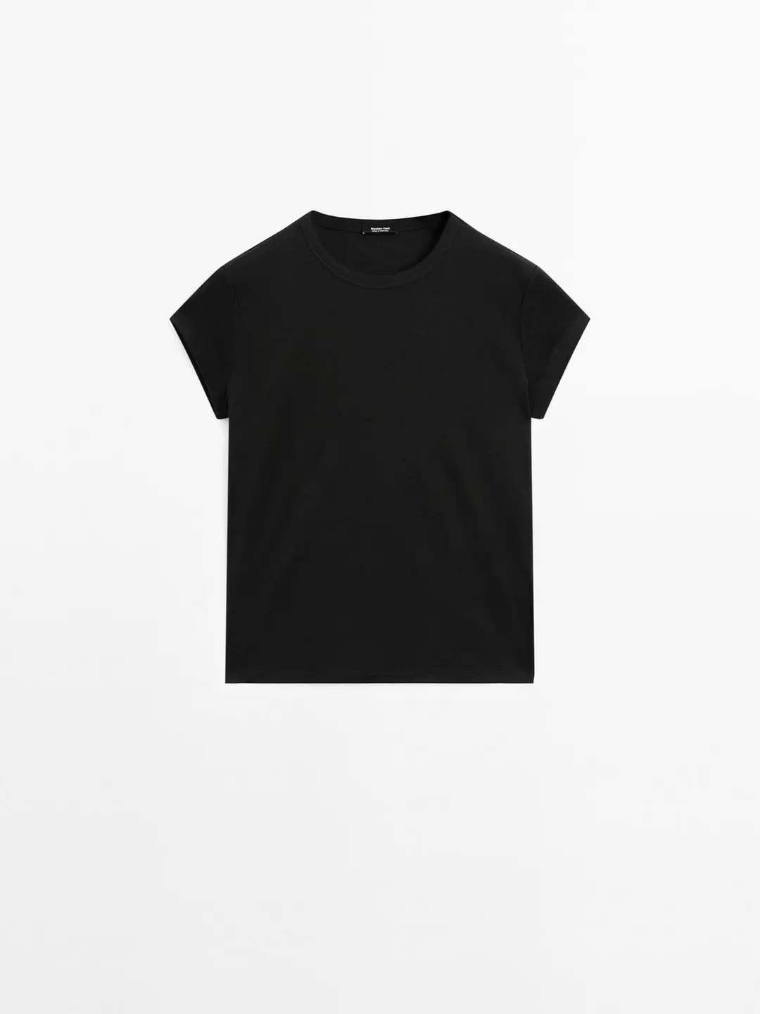 Футболка из 100% мерсеризованного хлопка с короткими рукавами, Massimo Dutti