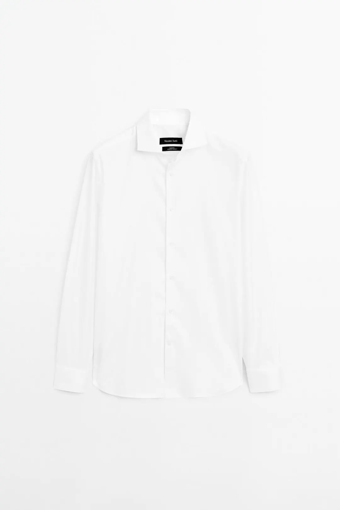 Рубашка облегающего кроя из 100% хлопка, Massimo Dutti