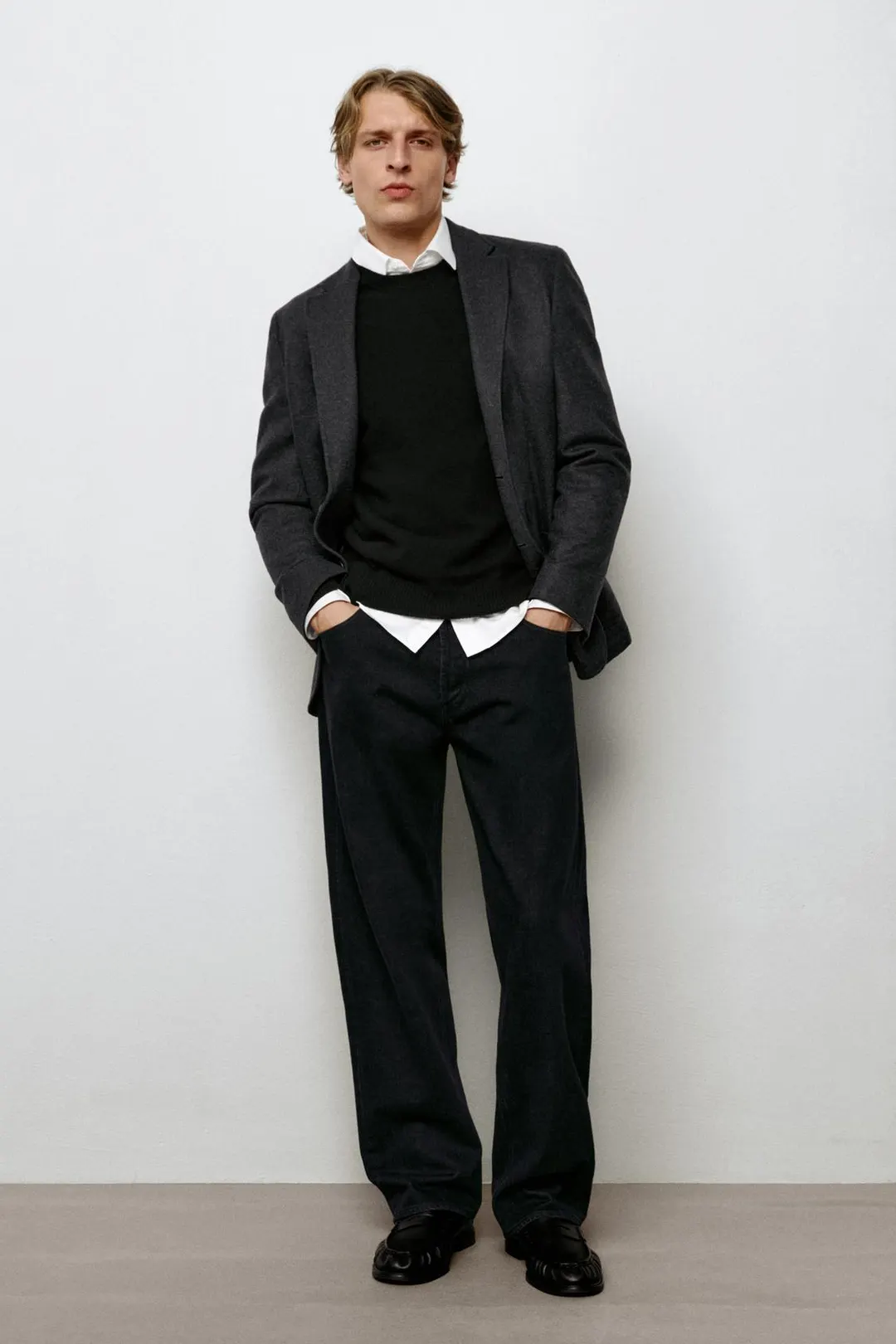 Джинсы с широкими штанинами, Massimo Dutti