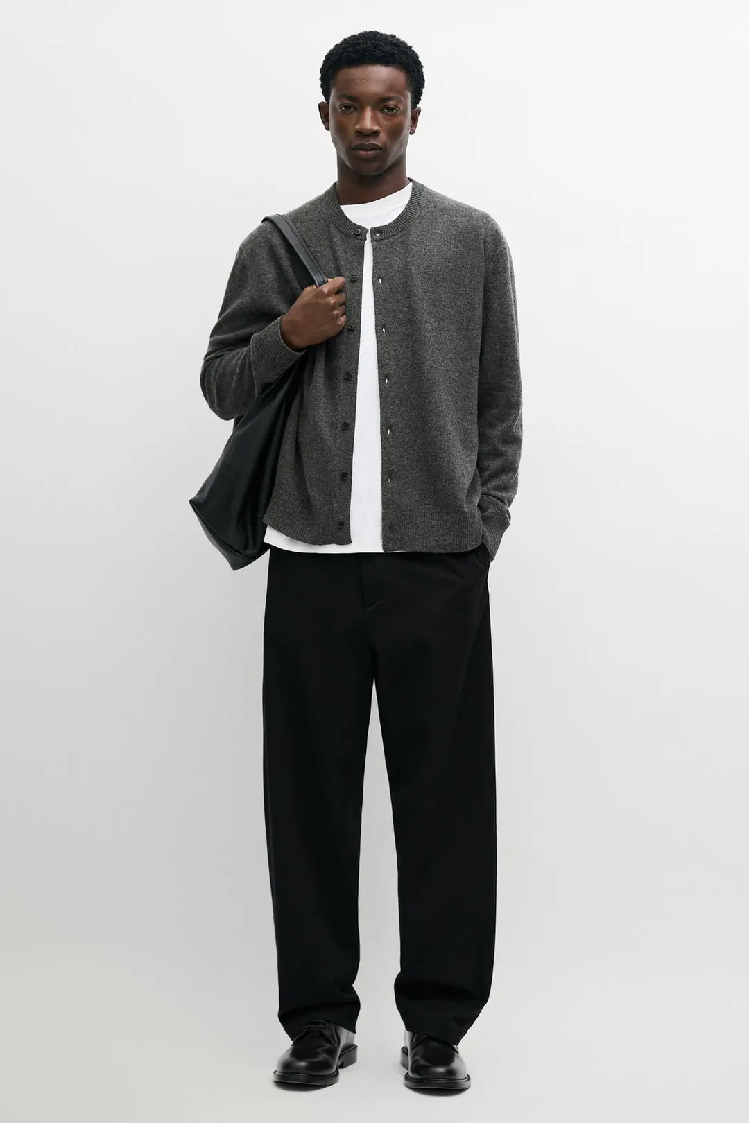 Кардиган вязаный на пуговицах из 100% шерсти, Massimo Dutti