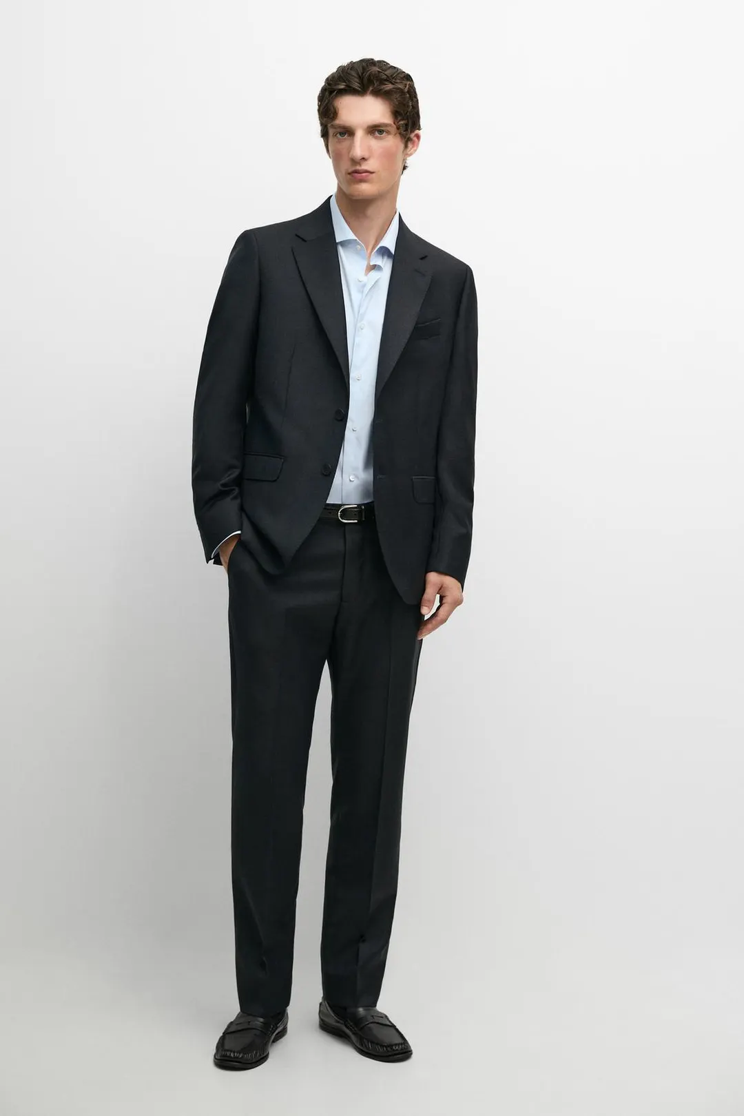 Костюмный пиджак из 100% шерсти, Massimo Dutti