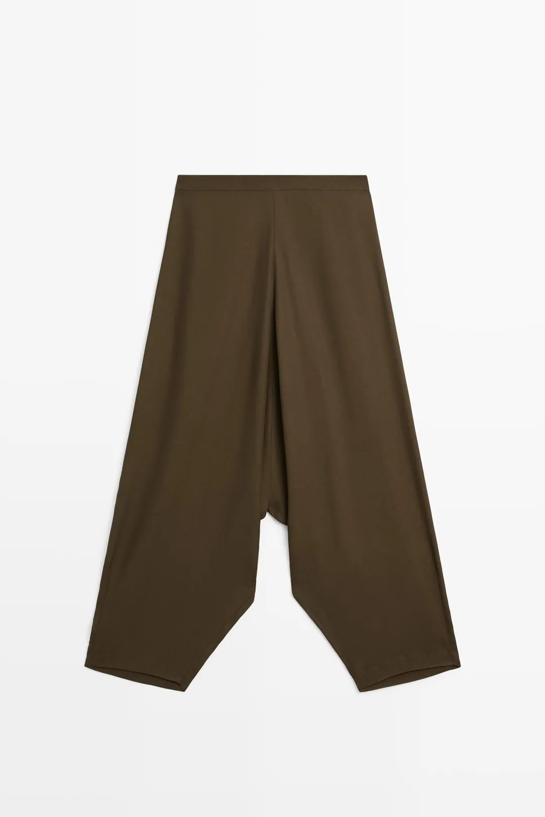 Брюки свободного кроя из струящейся ткани, Massimo Dutti