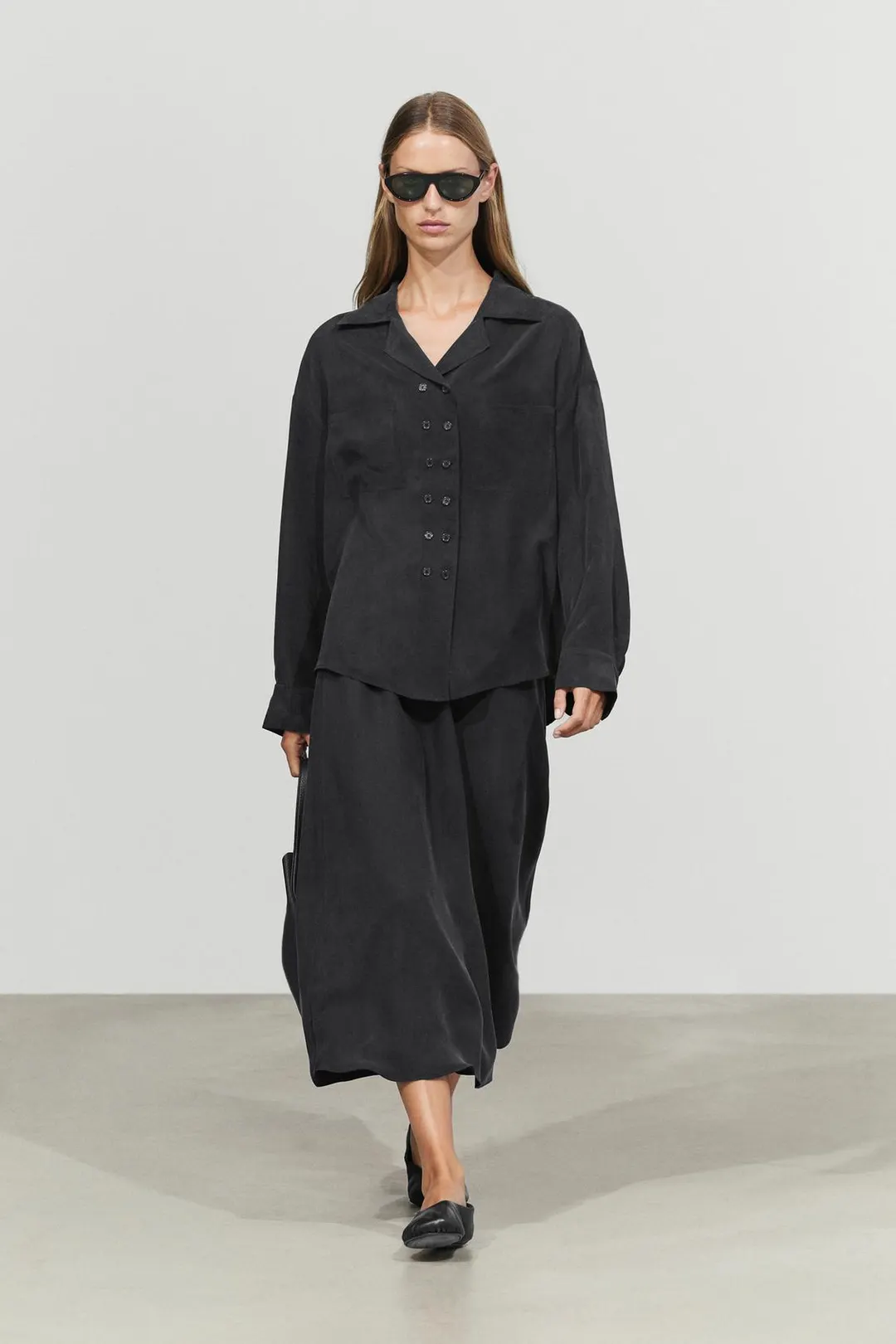 Объемная юбка миди, Massimo Dutti