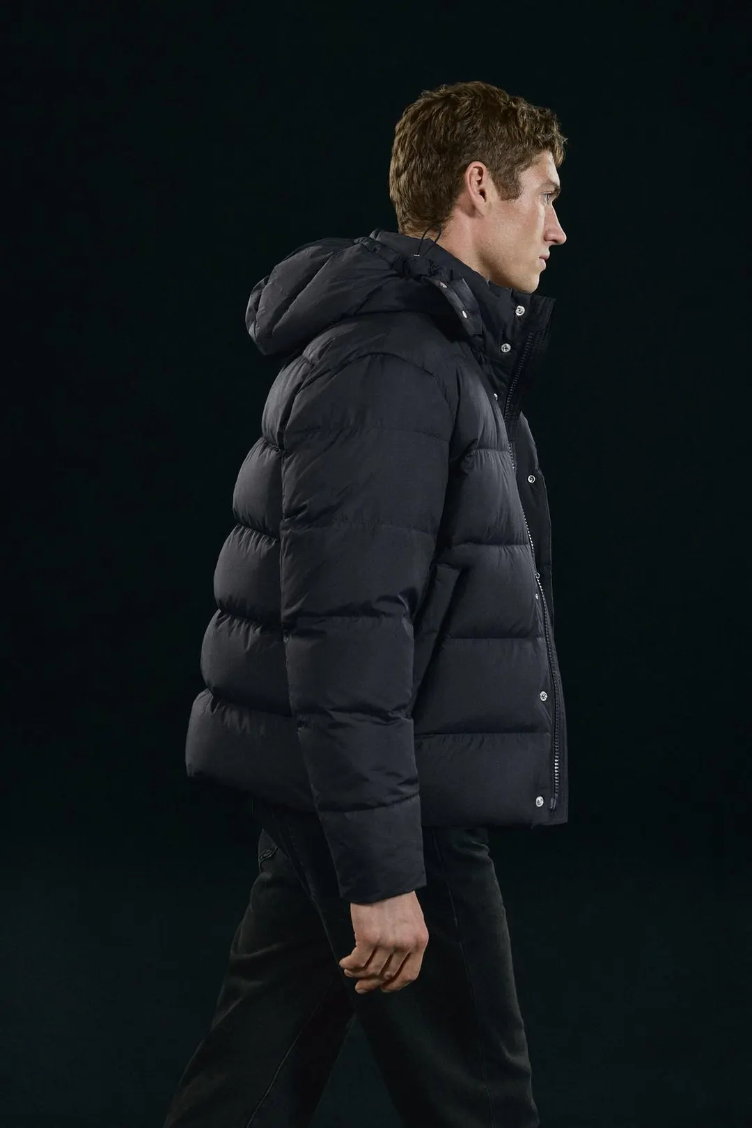 Пуховик с капюшоном, Massimo Dutti