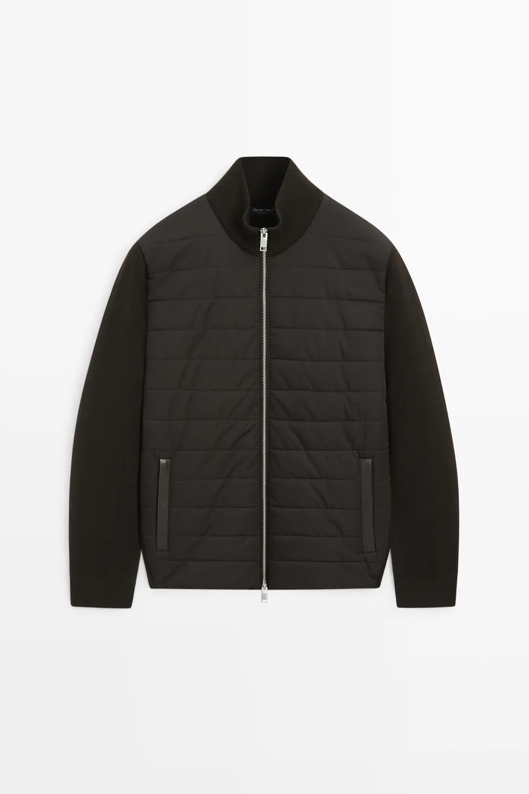 Кардиган из смесовой ткани с воротником-стойкой, Massimo Dutti