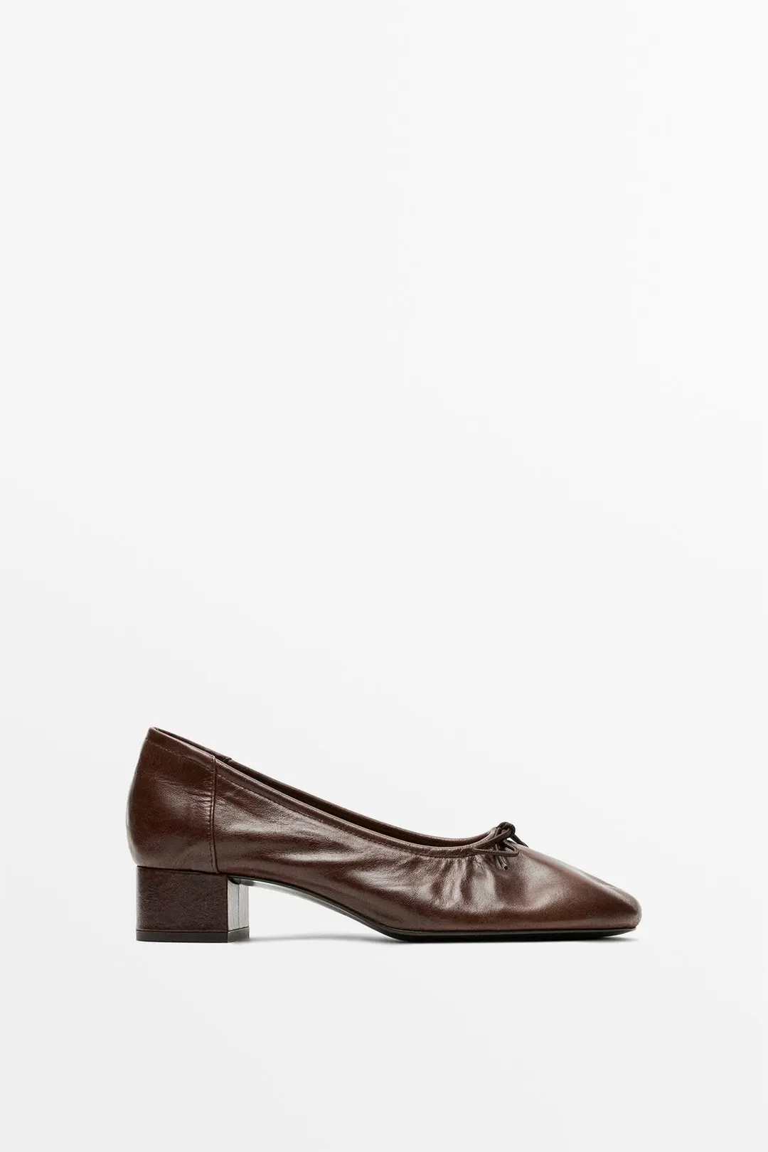 Балетки на каблуке, Massimo Dutti