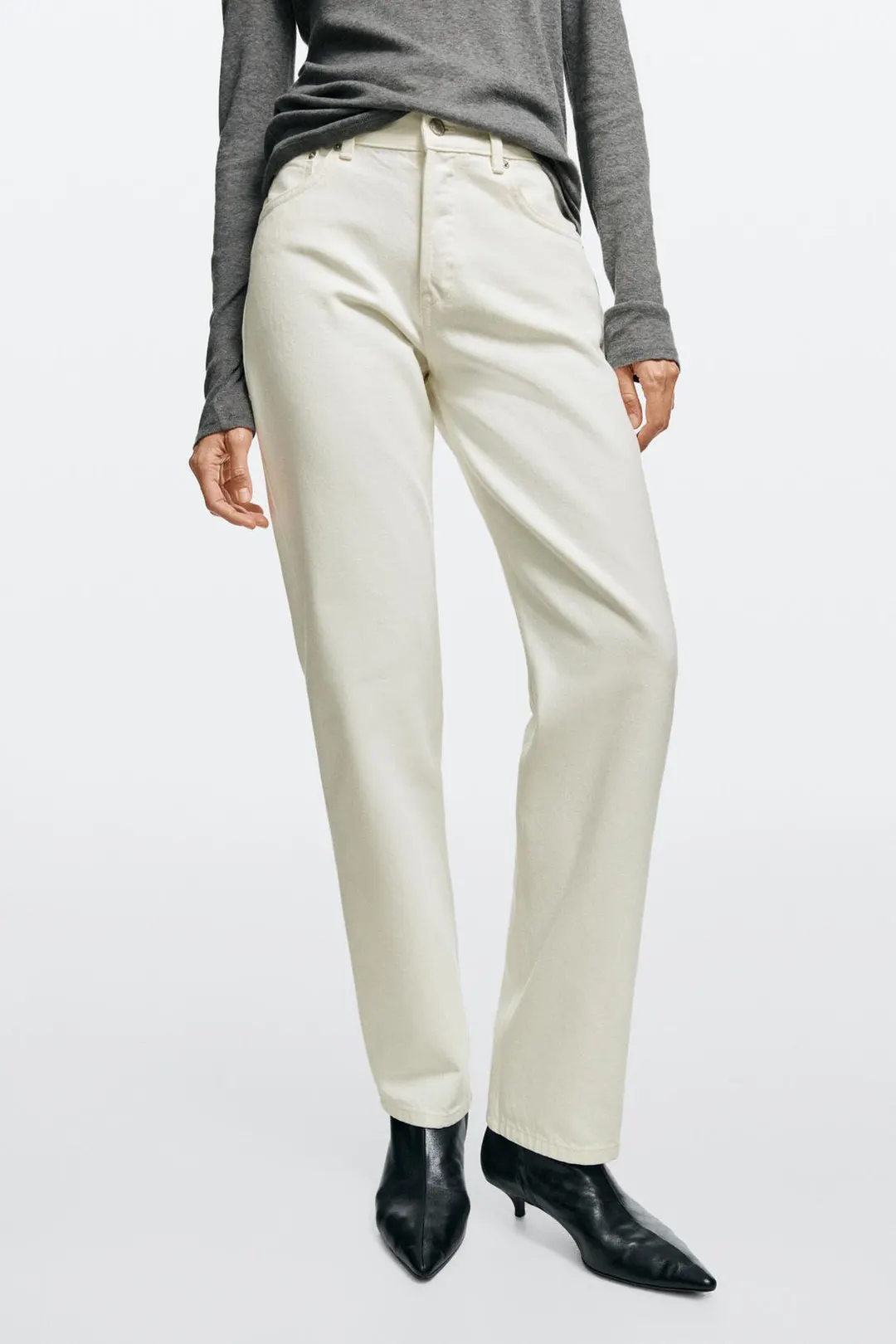 Джинсы прямого кроя со средней посадкой, Massimo Dutti