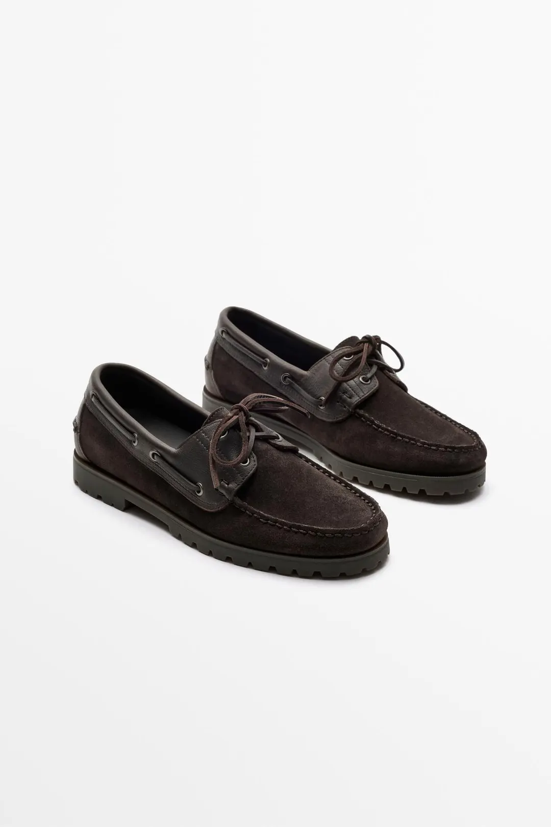Топсайдеры из кожи наппа, Massimo Dutti