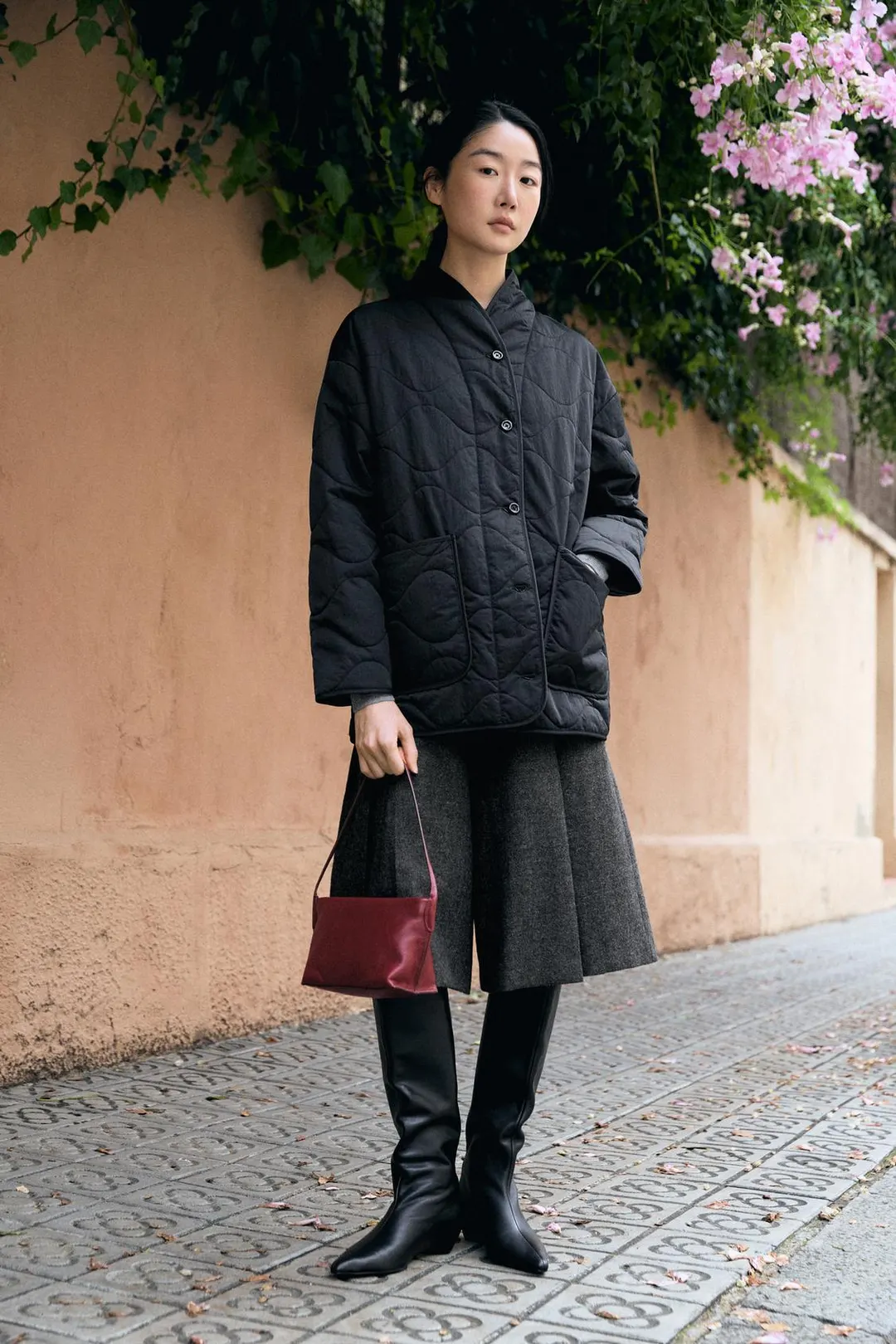 Куртка легкая стеганая с воротником-стойкой, Massimo Dutti