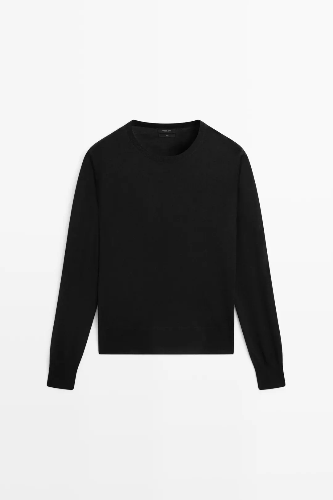 Свитер вязаный с круглым вырезом из 100% шерсти, Massimo Dutti