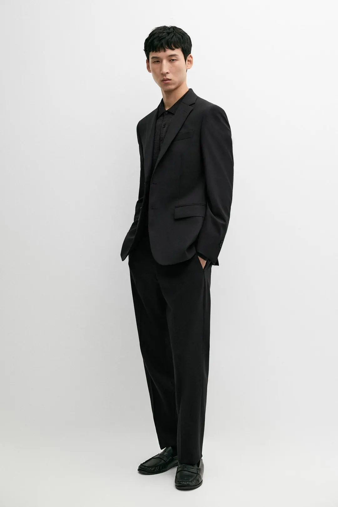 Костюмный пиджак из 100% холодной шерсти, Massimo Dutti