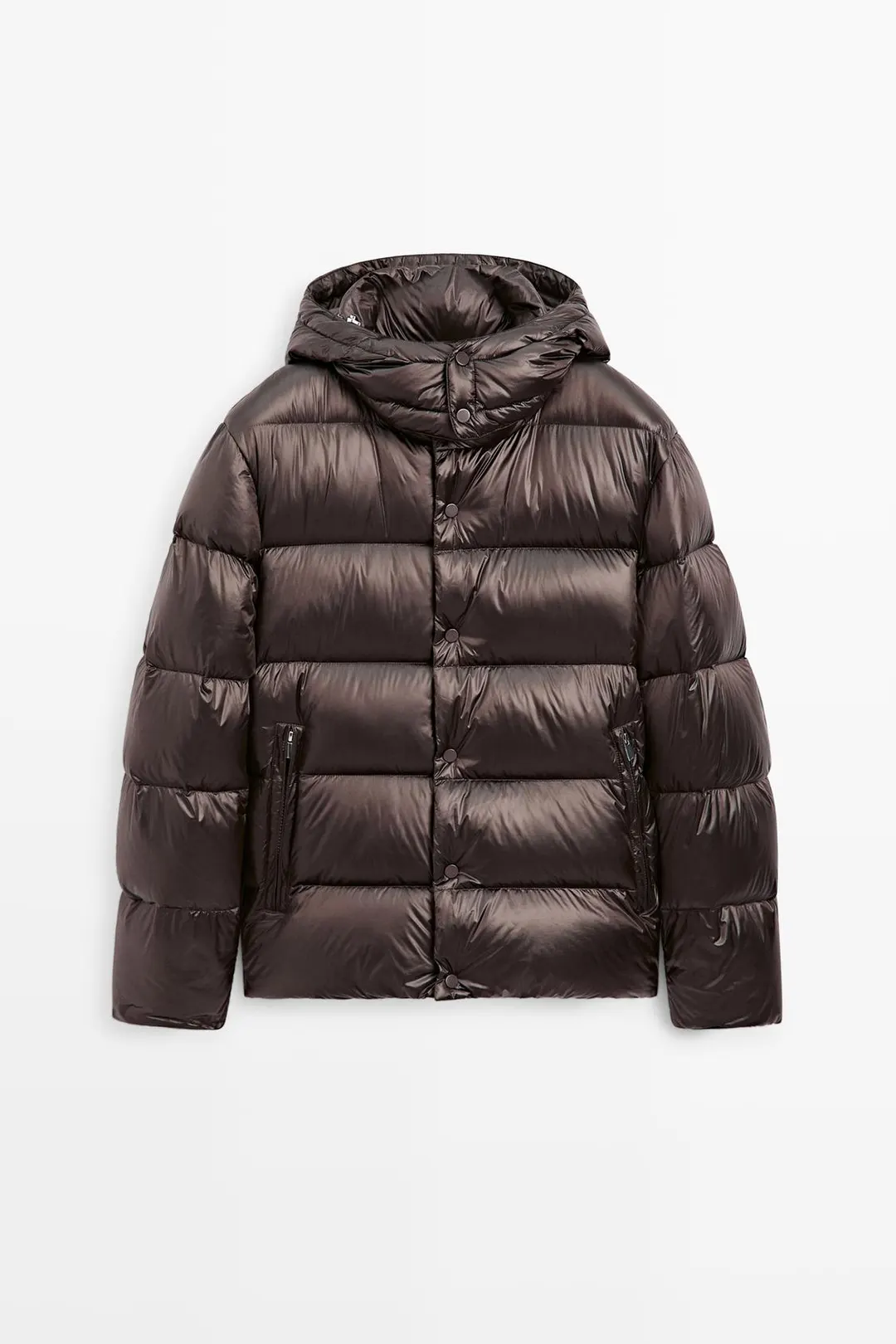 Блестящий пуховик, Massimo Dutti