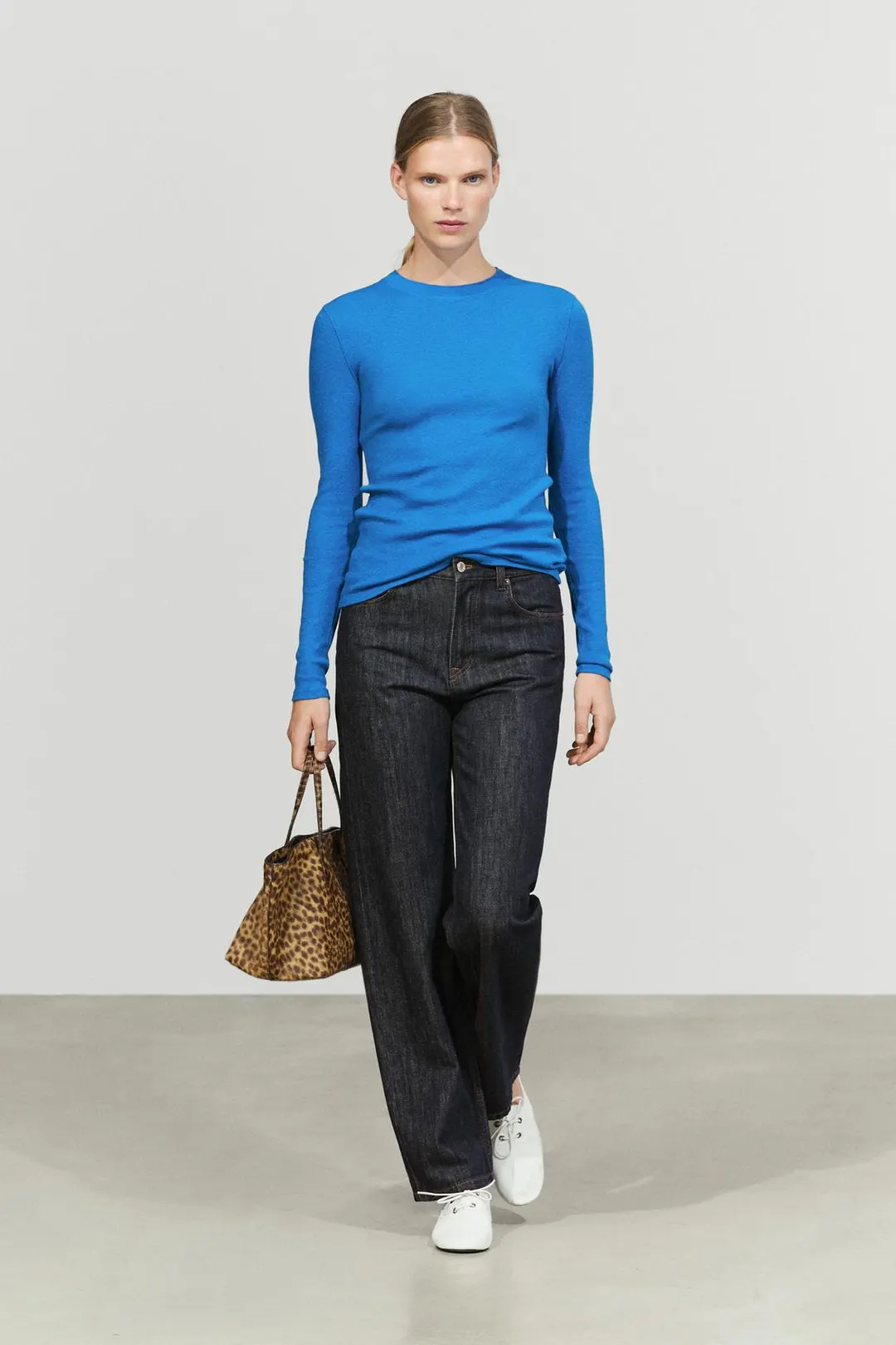 Футболка трикотажная из смесового хлопка, Massimo Dutti